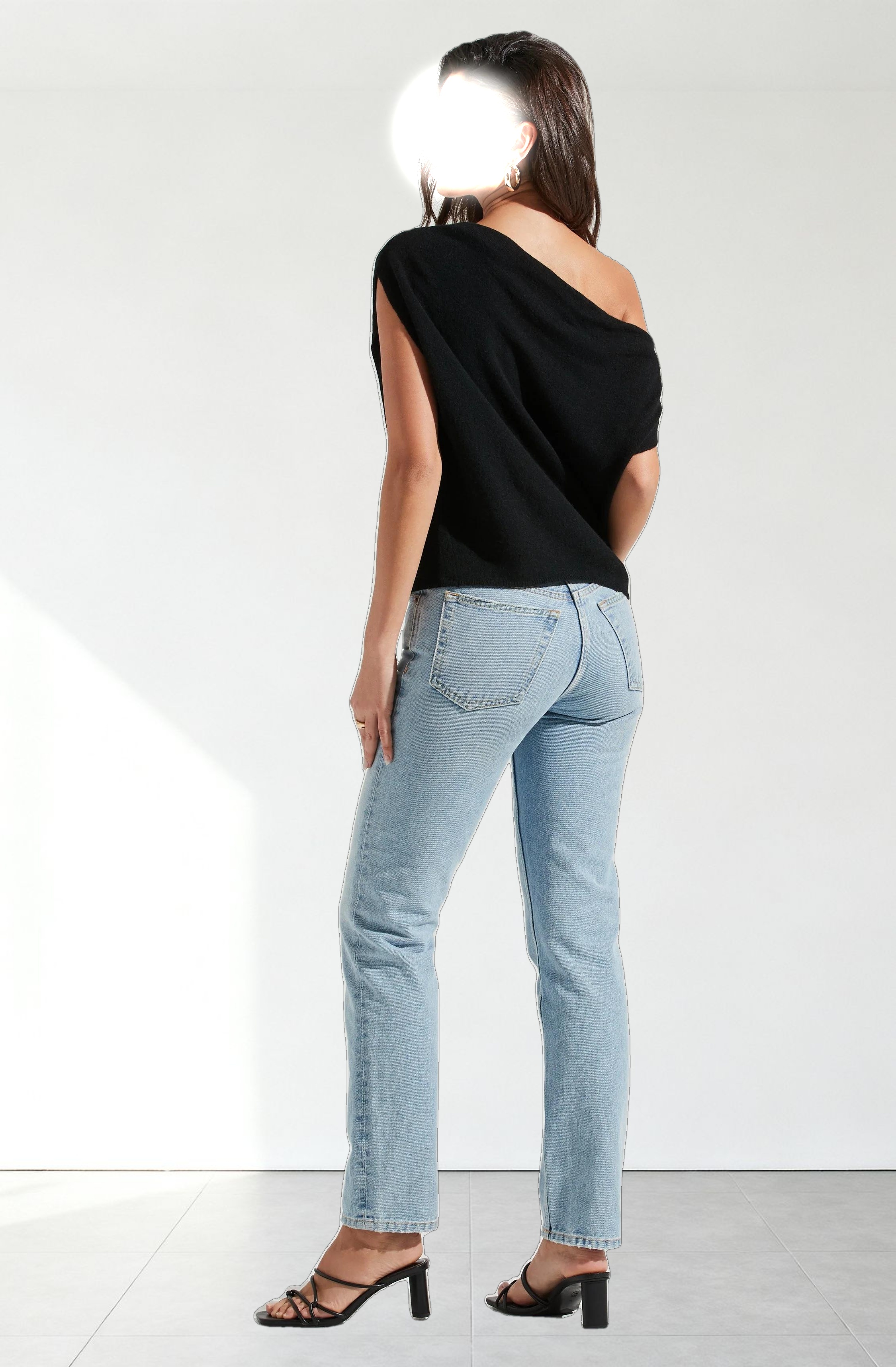 Devin Sleeveless One Shoulder Sweater