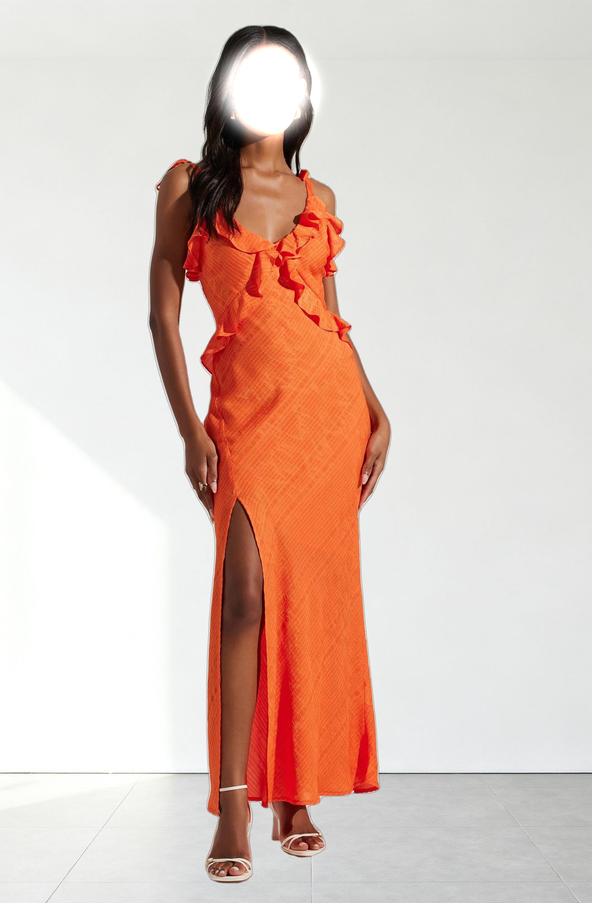 Sorbae Ruffle Maxi Dress