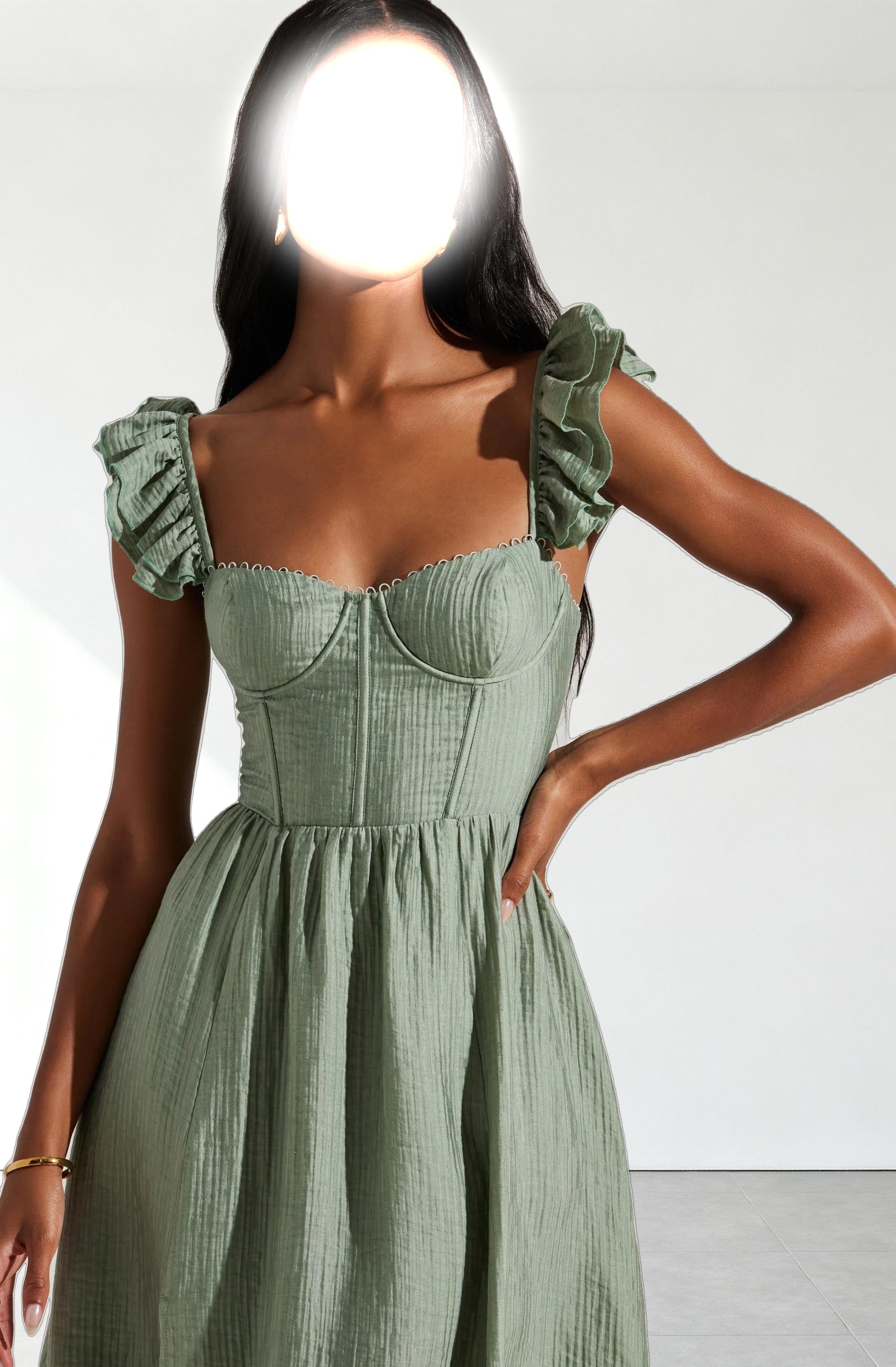 Wedelia Bustier Midi Dress