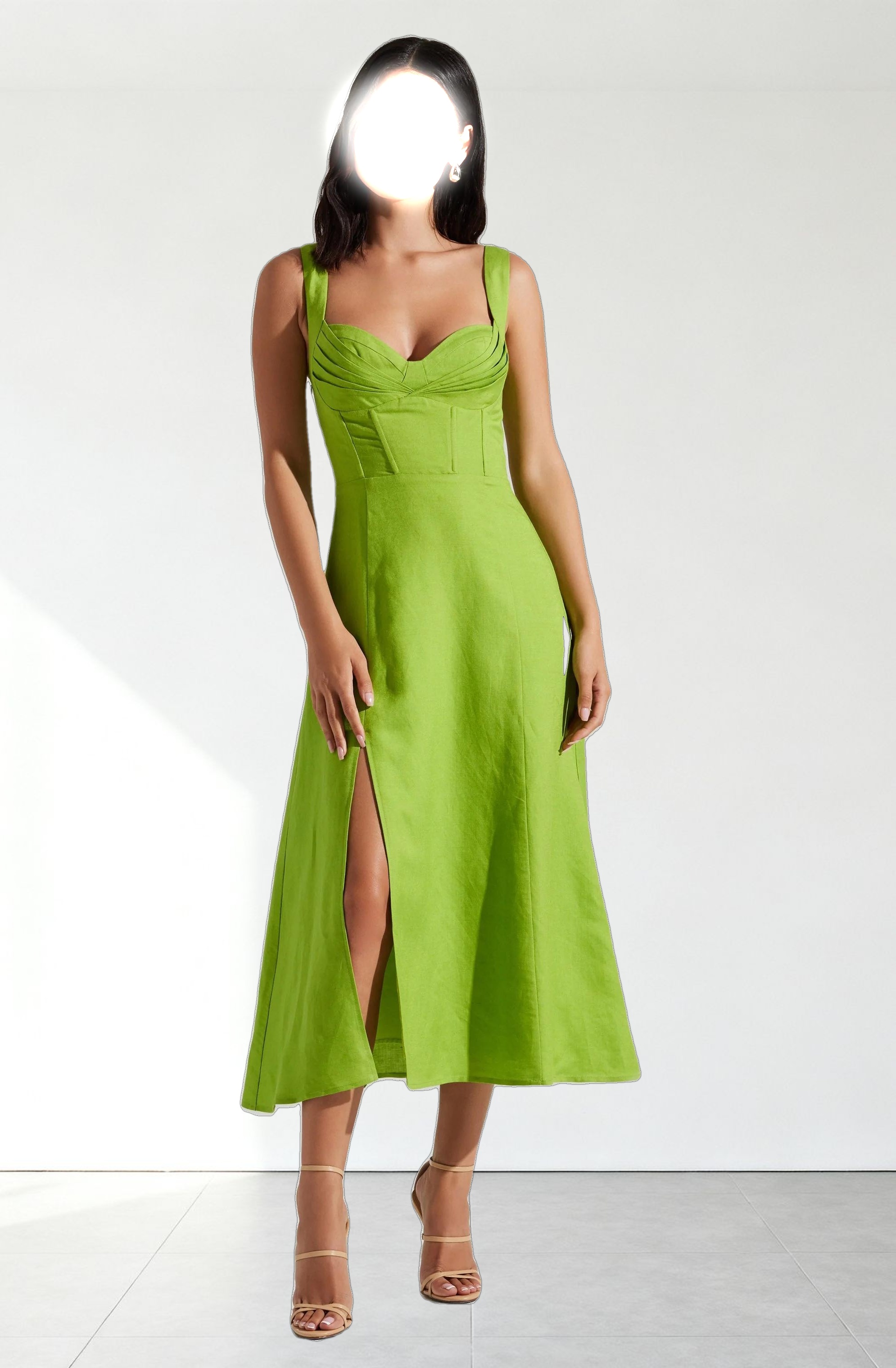 Estella Corset Midi Dress