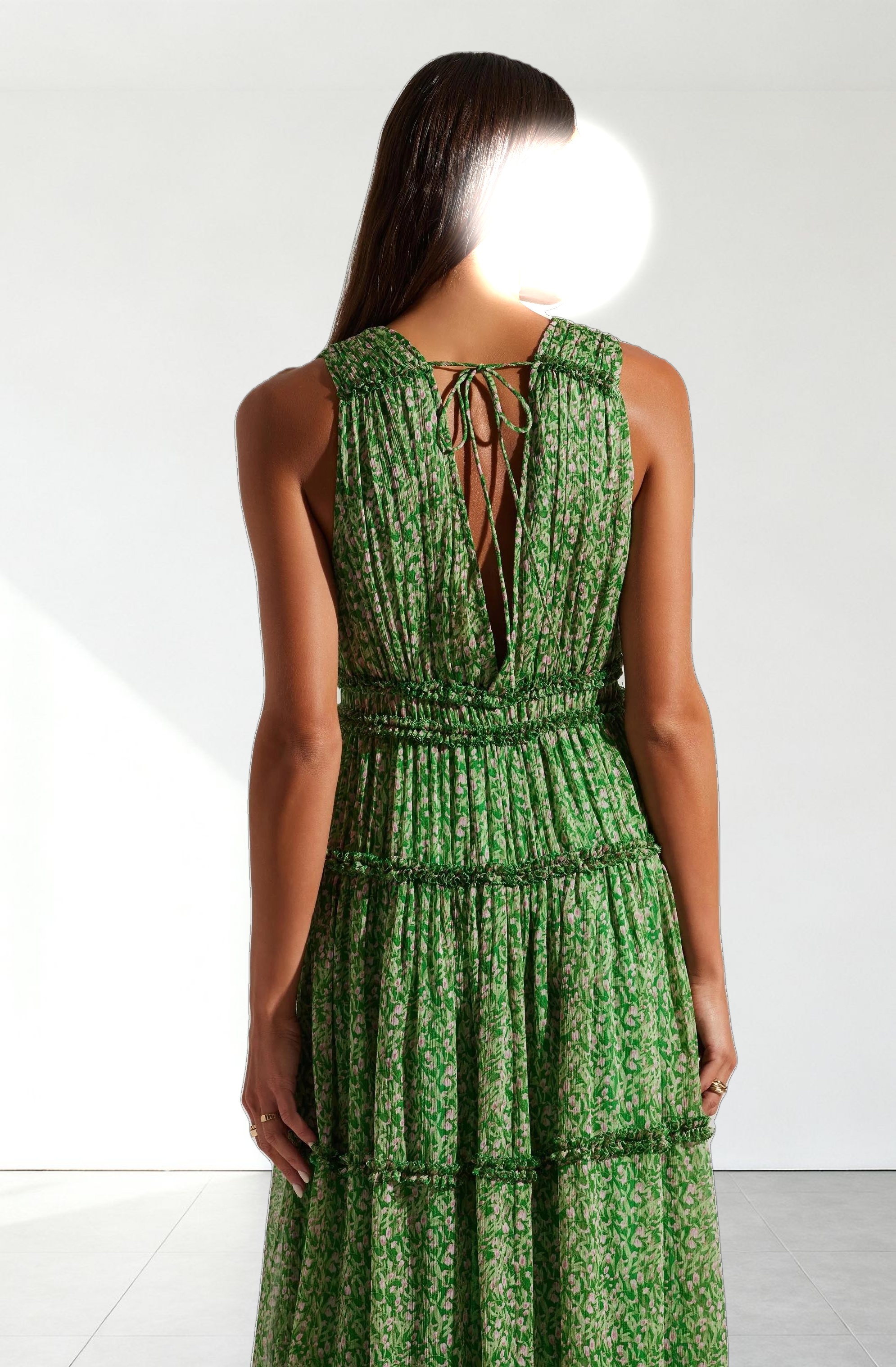 Edessa Tiered Ruffle Maxi Dress