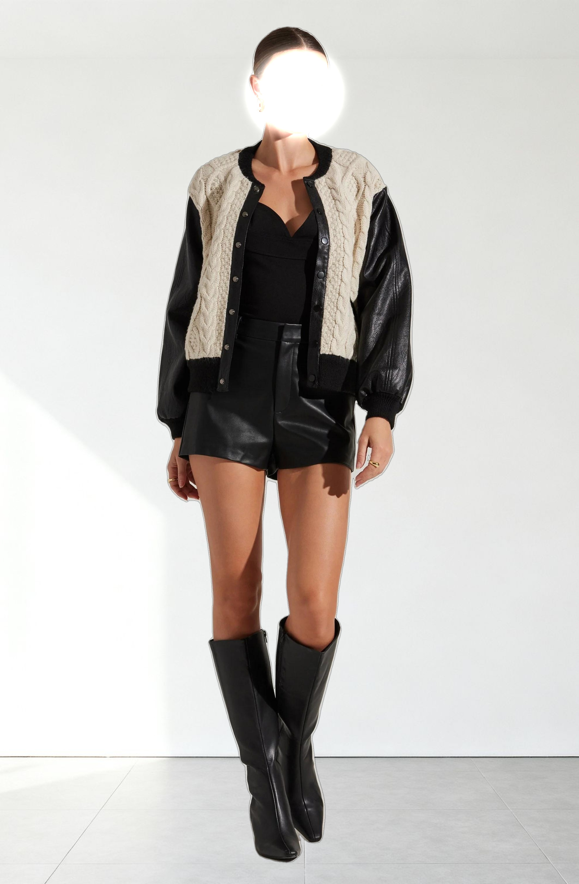 Fionn Contrast Bomber Jacket