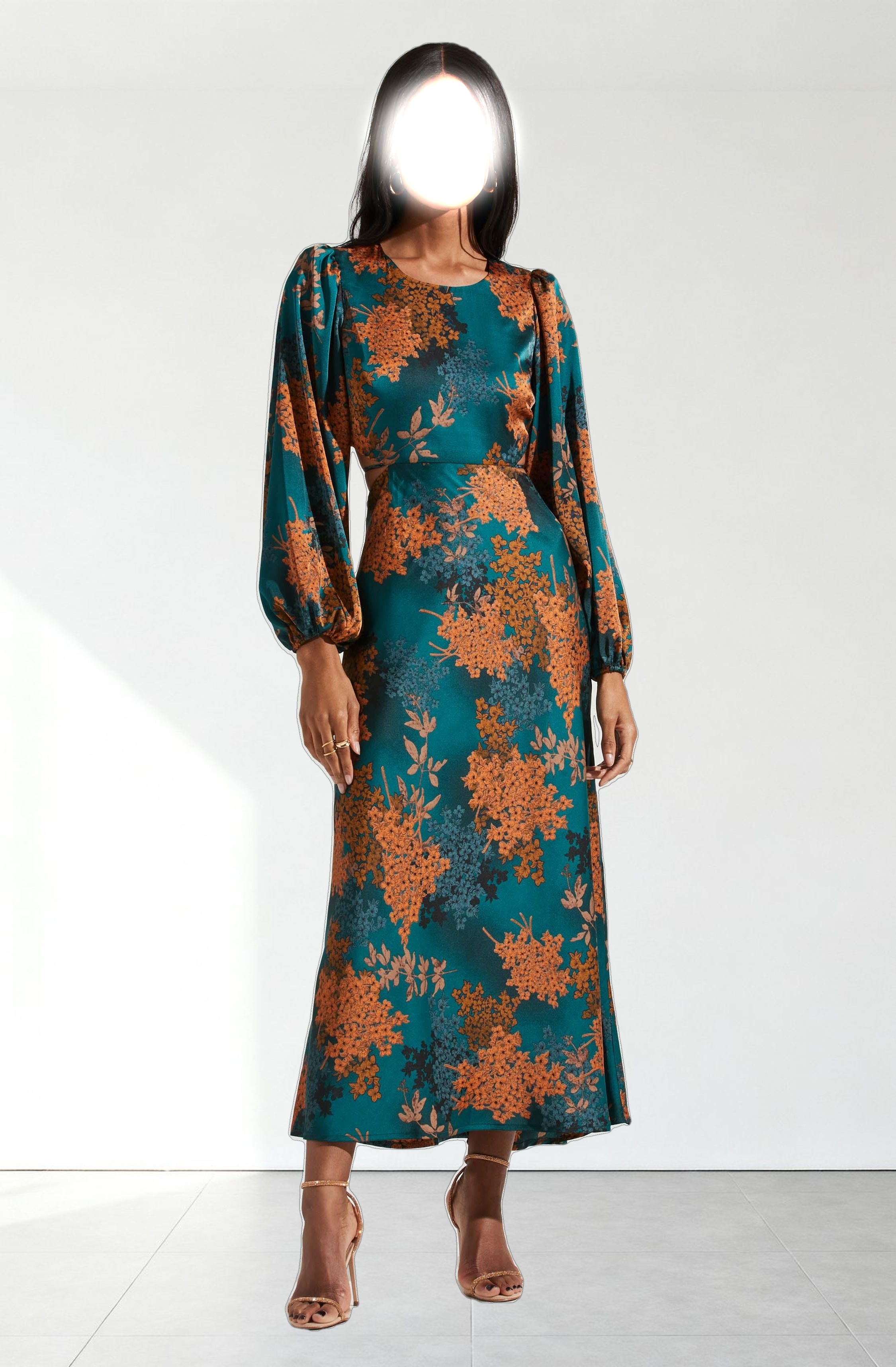 Quinn Floral Cutout Maxi Dress