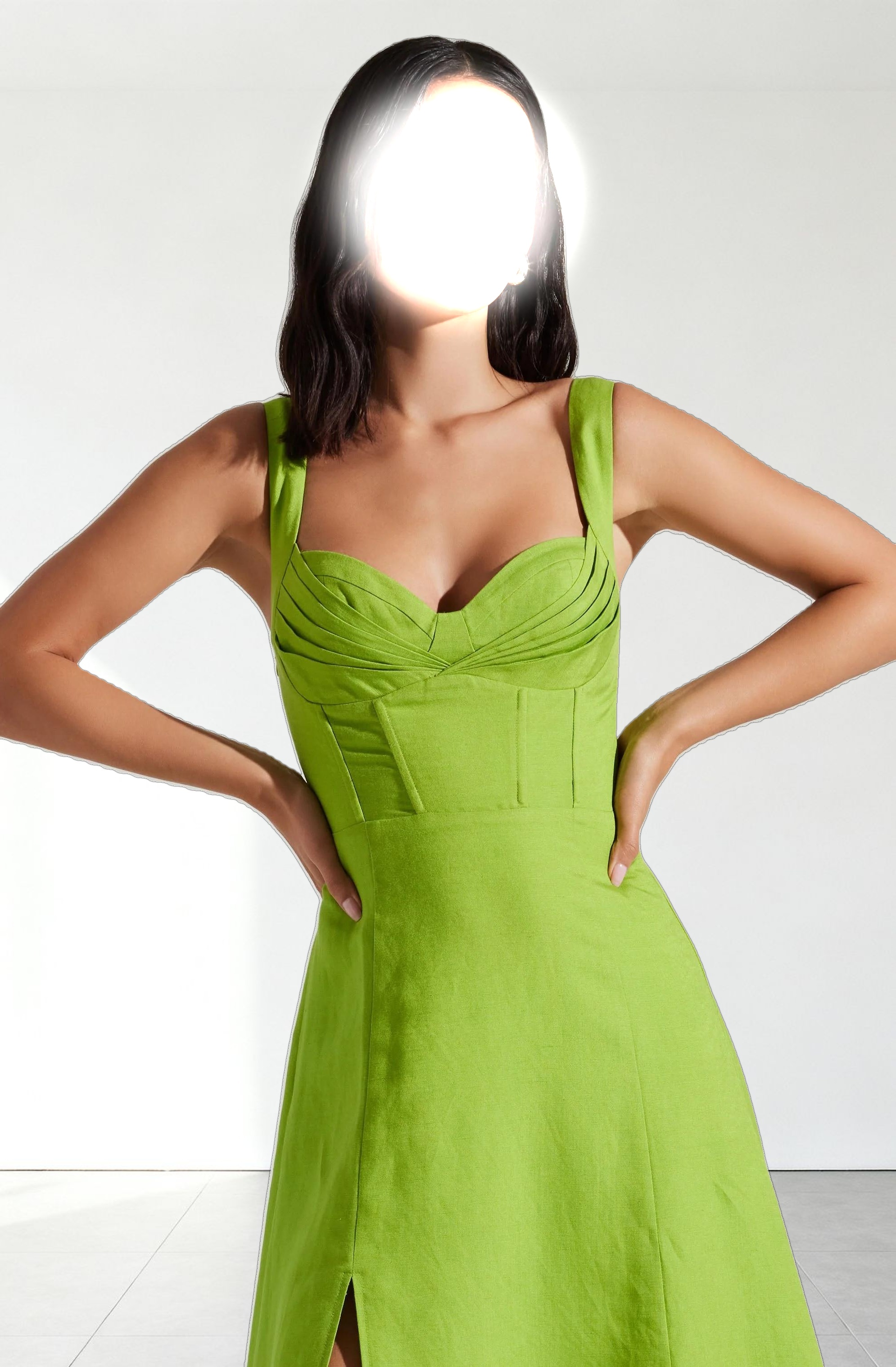 Estella Corset Midi Dress