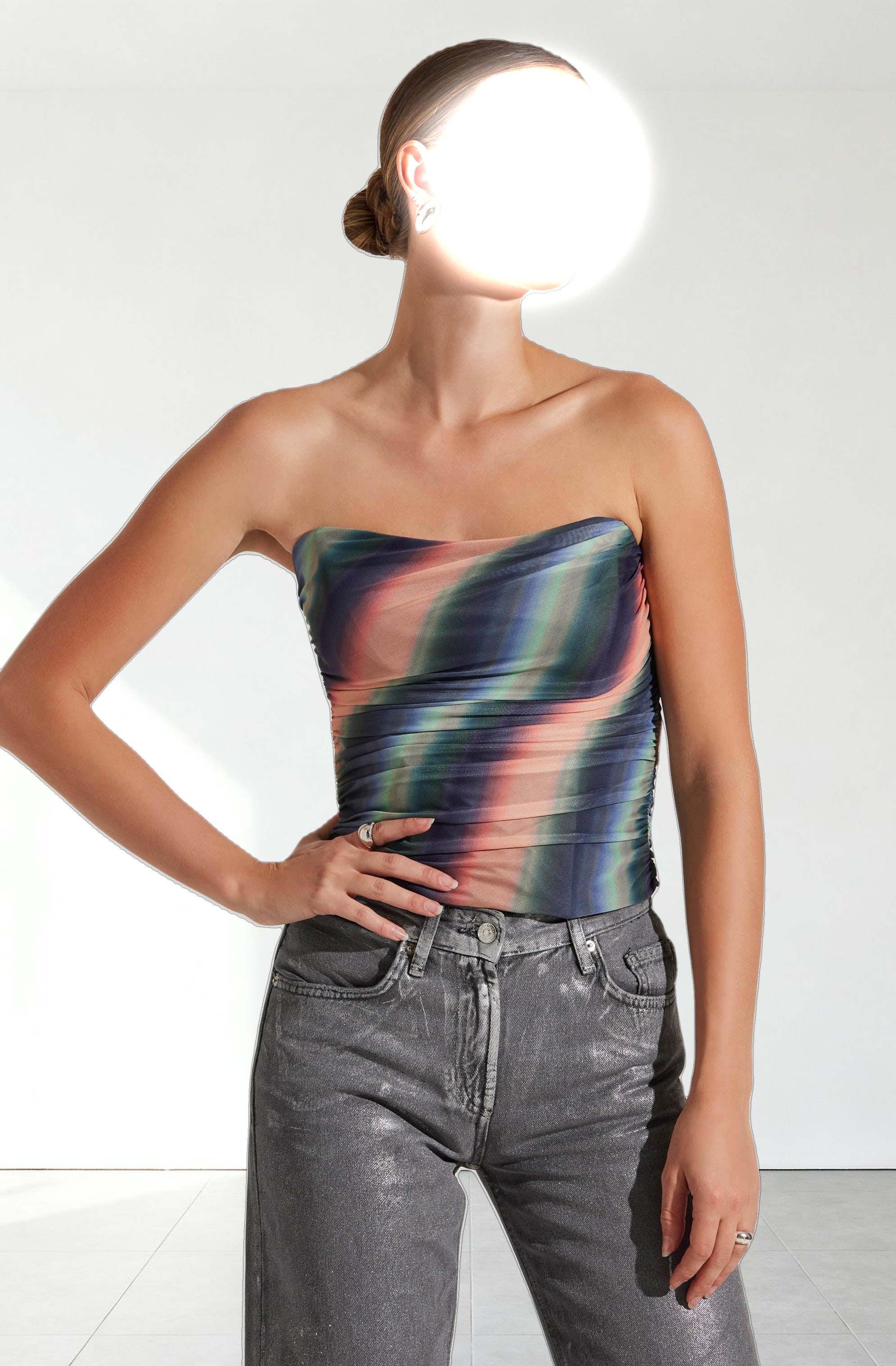 Akila Mesh Tube Top
