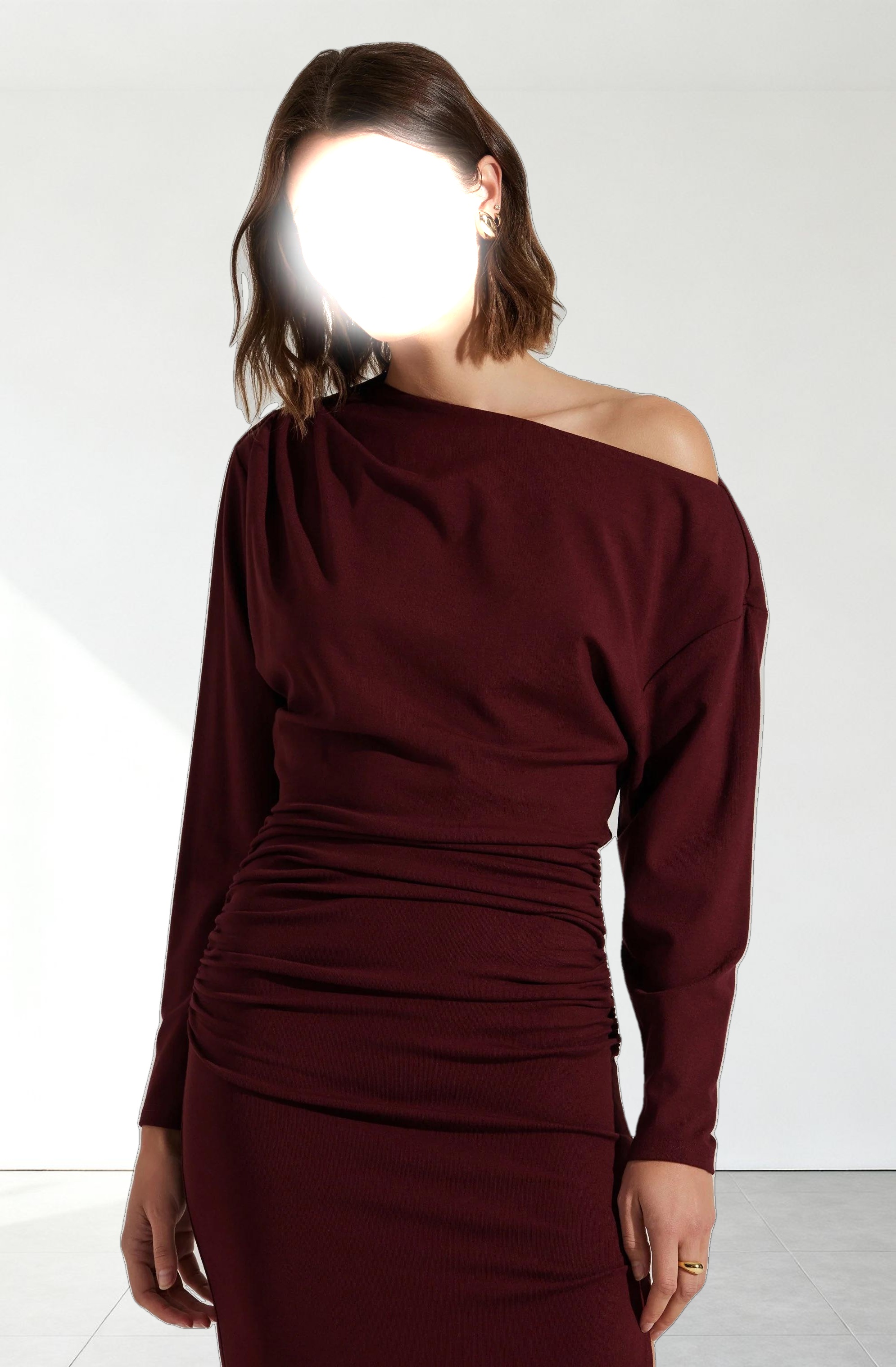 Nary Off Shoulder Midi Dress