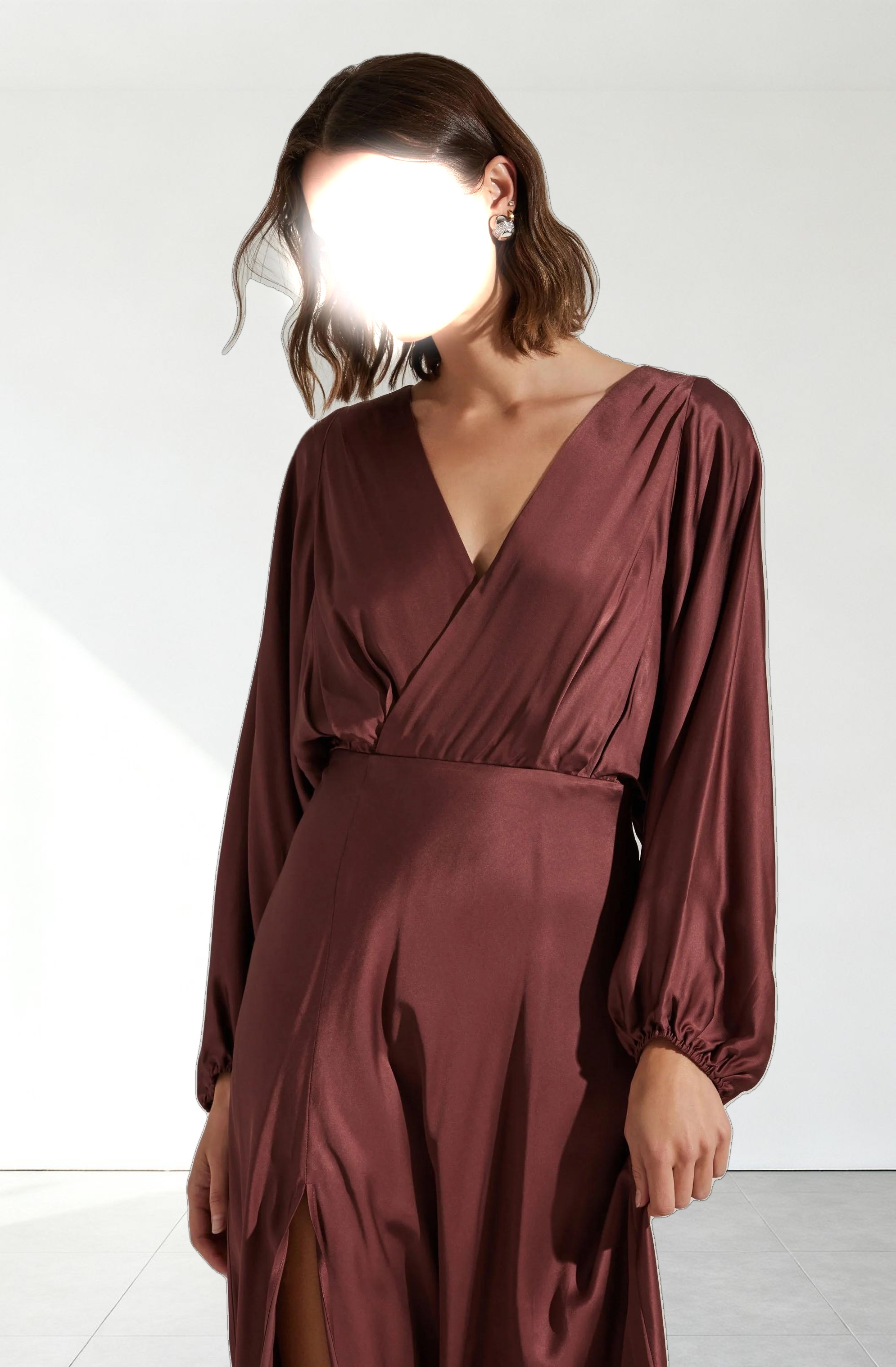 Kimiko V-Neck Midi Dress