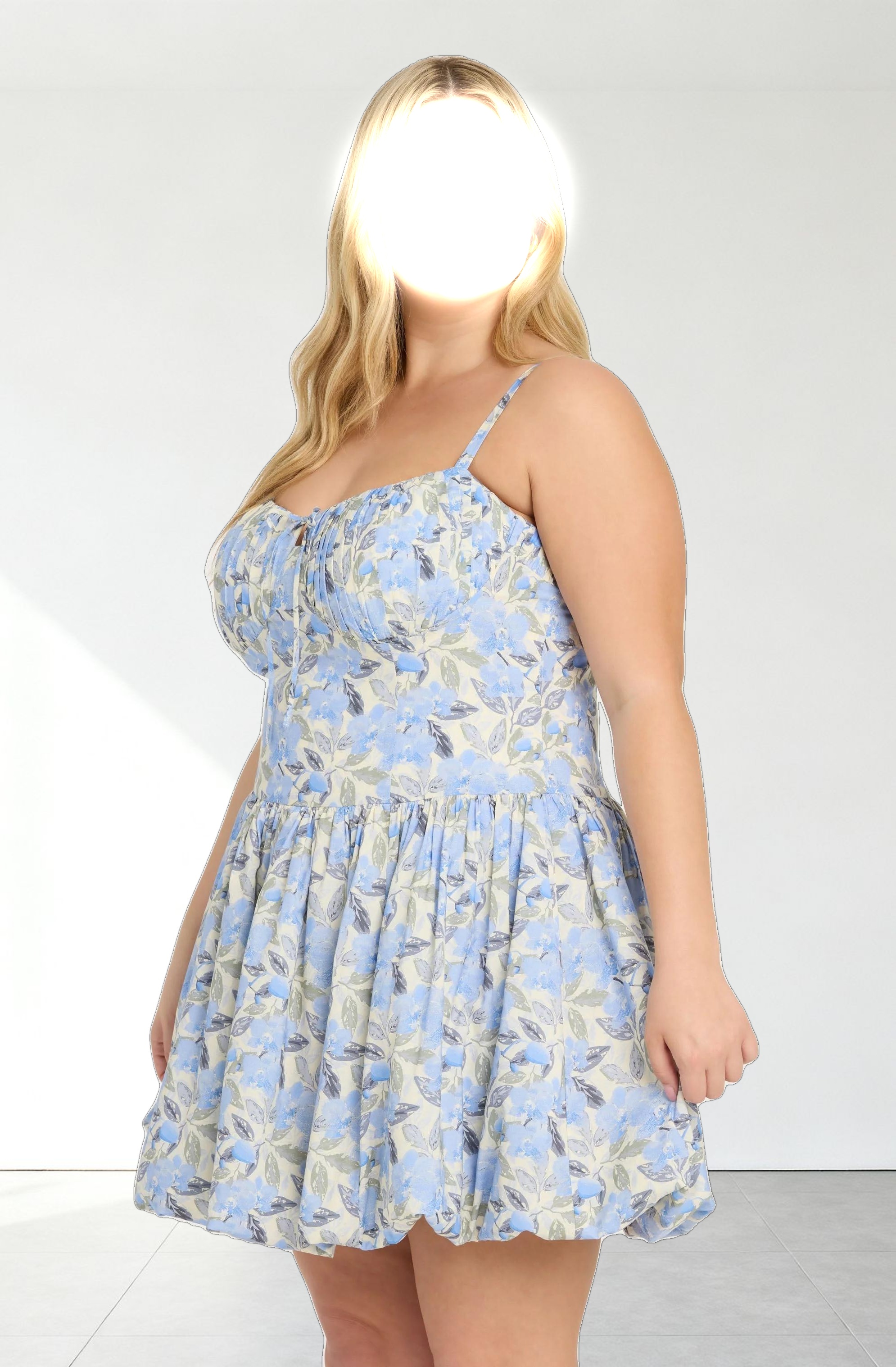Larissa Floral Bubble Mini Dress