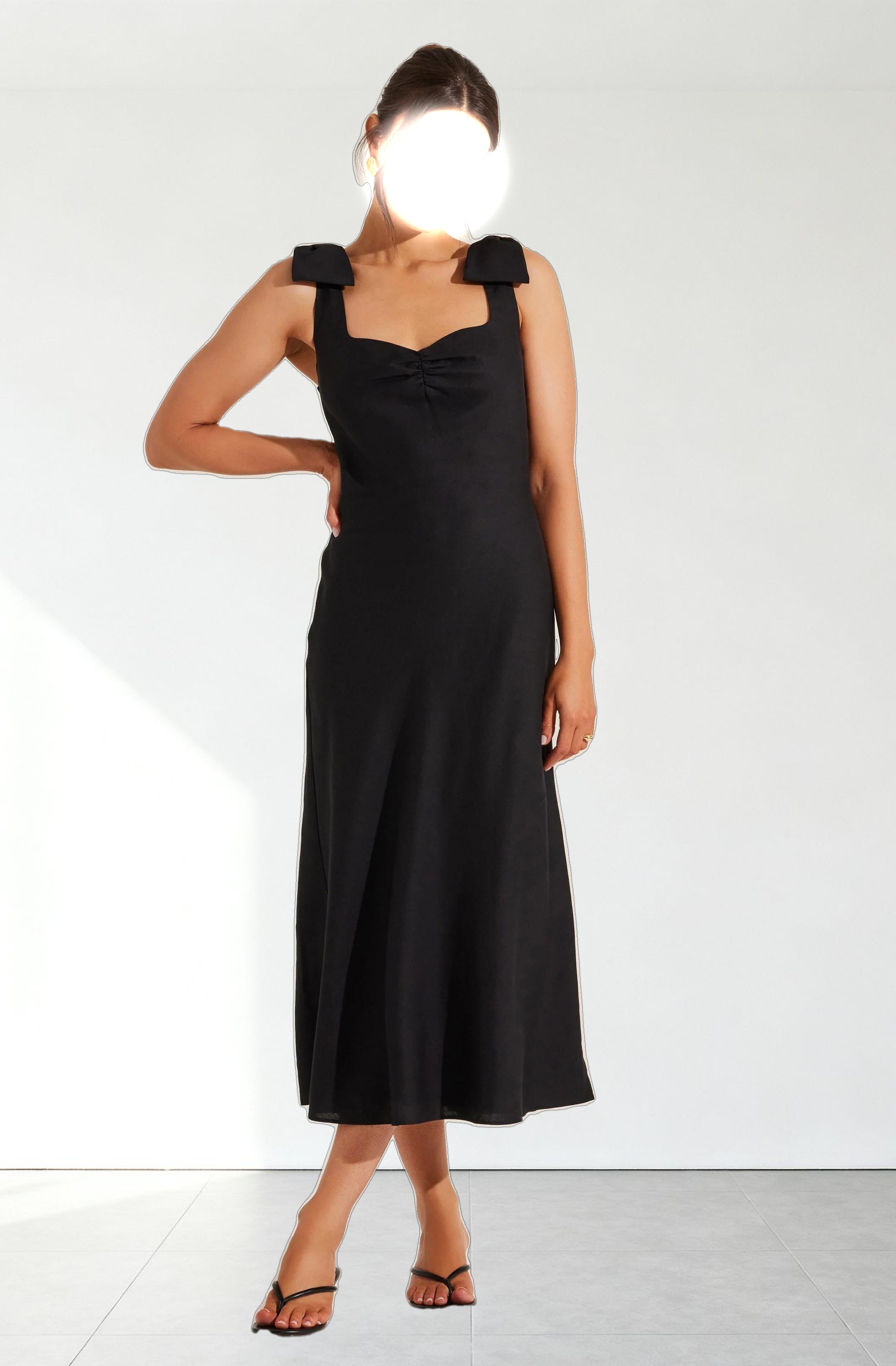 Kateleya Bow Detail Midi Dress