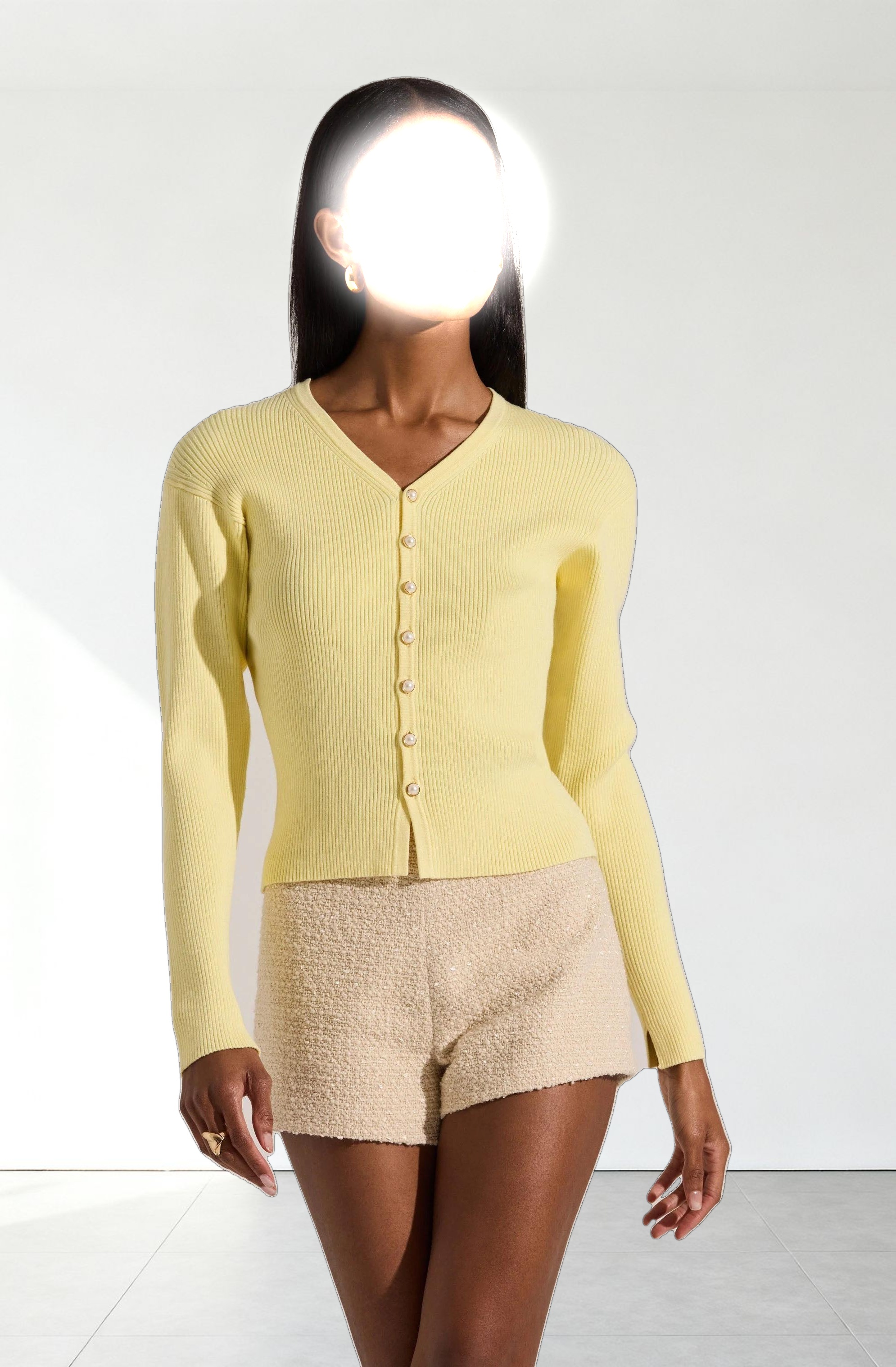 Delynn Ribbed Cardigan Sweater