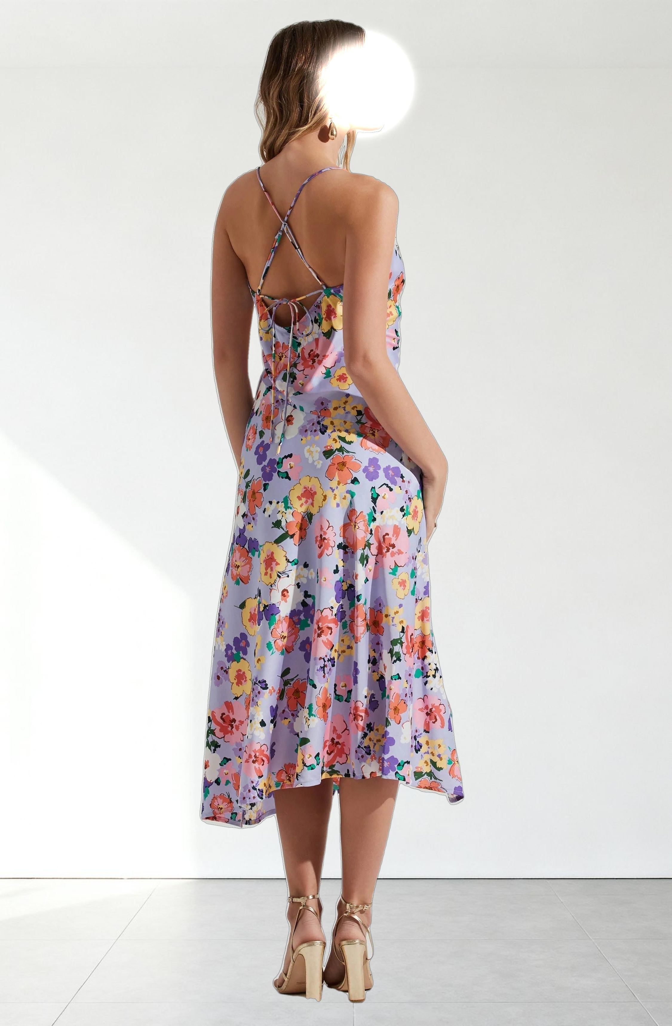 Gaia Floral Midi Dress