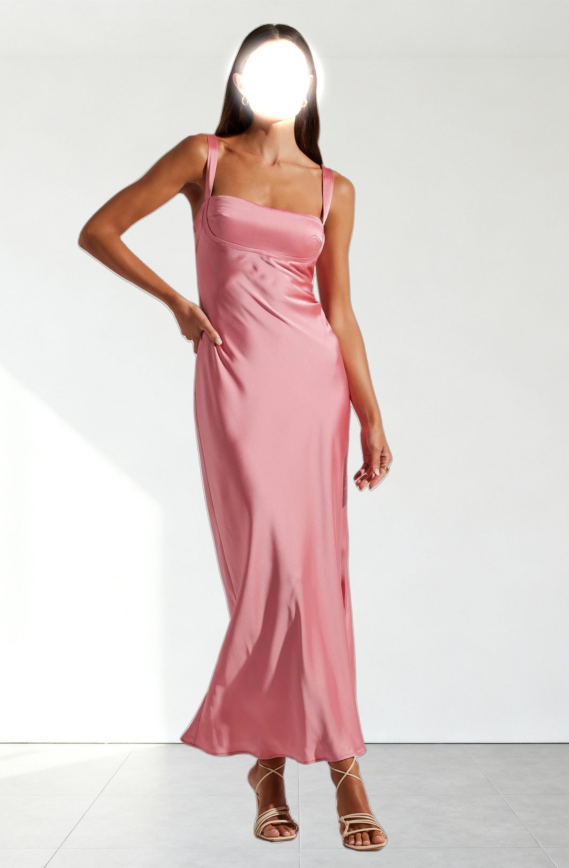 Stacie Satin Maxi Dress