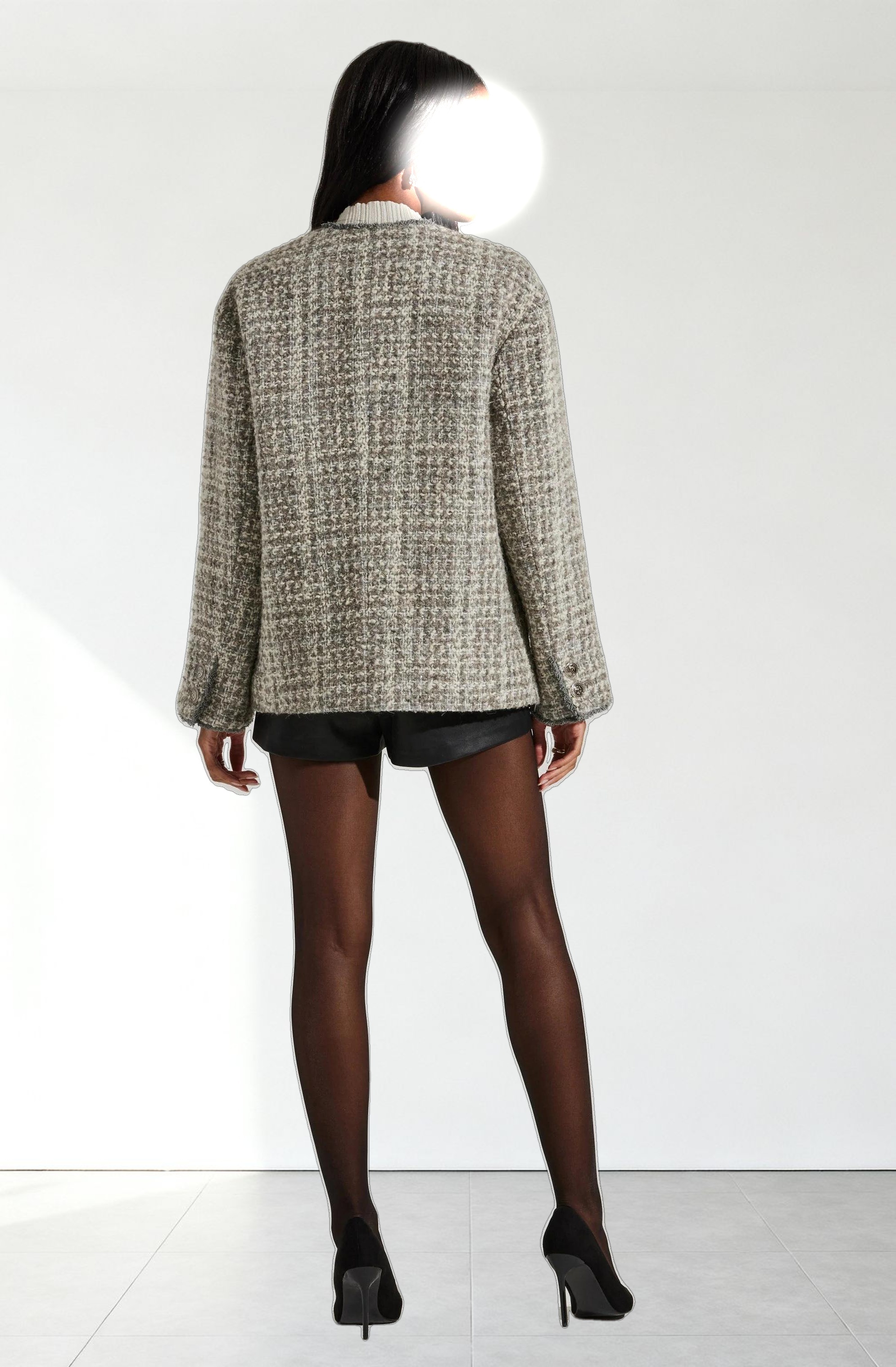 Perona Tweed Oversized Coat