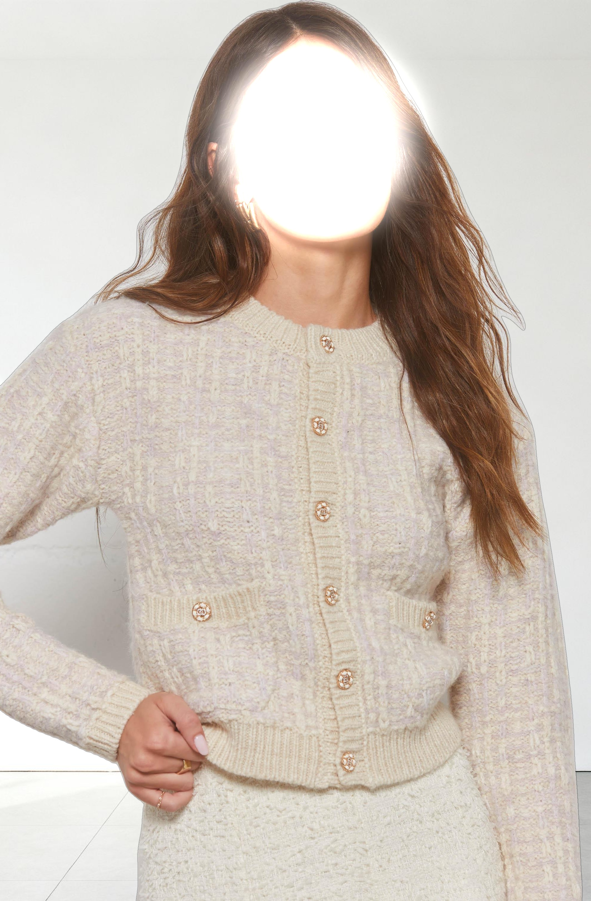 Leyla Contrast Trim Cardigan