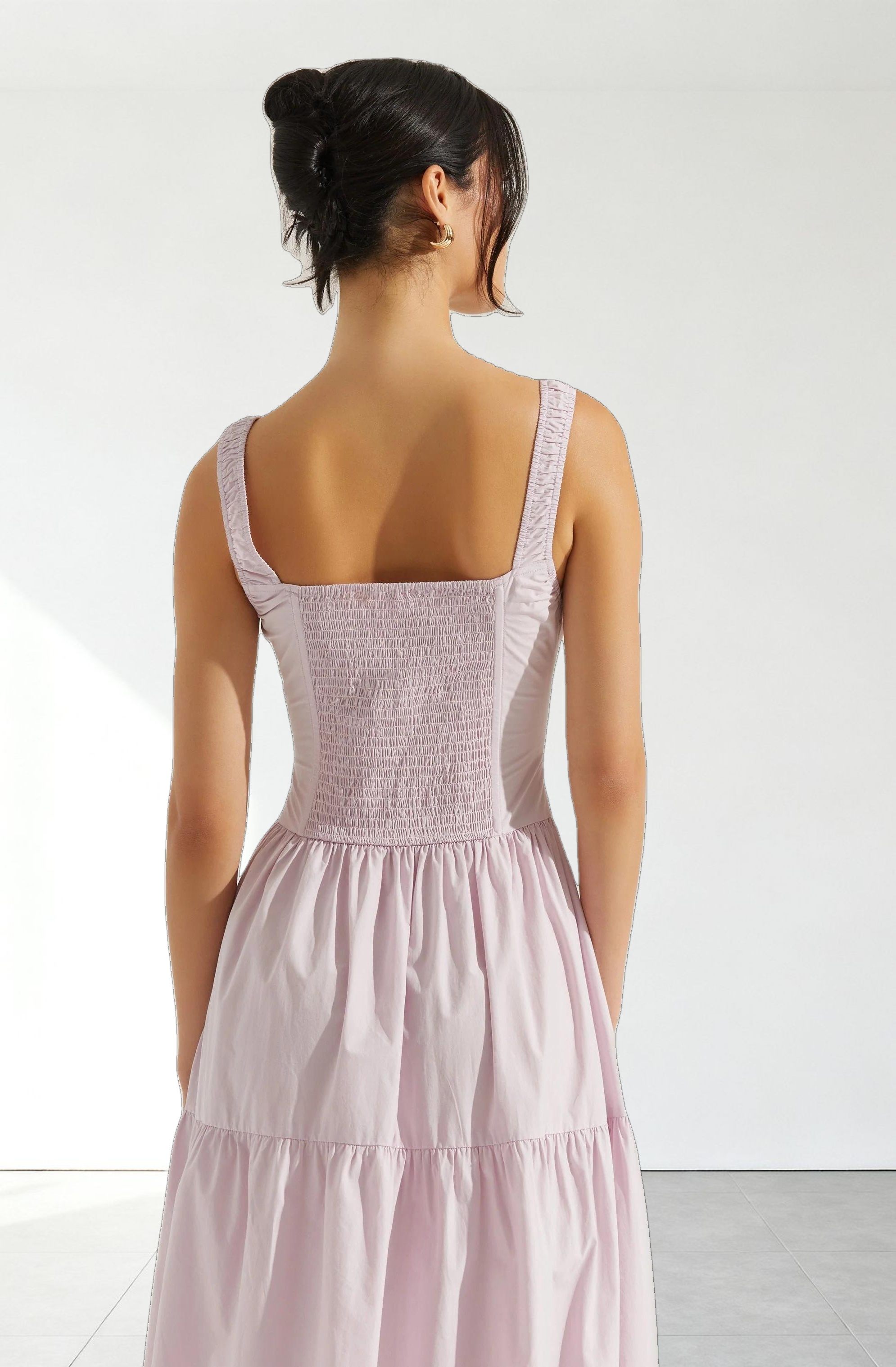 Temperance Tiered Milkmaid Maxi Dress