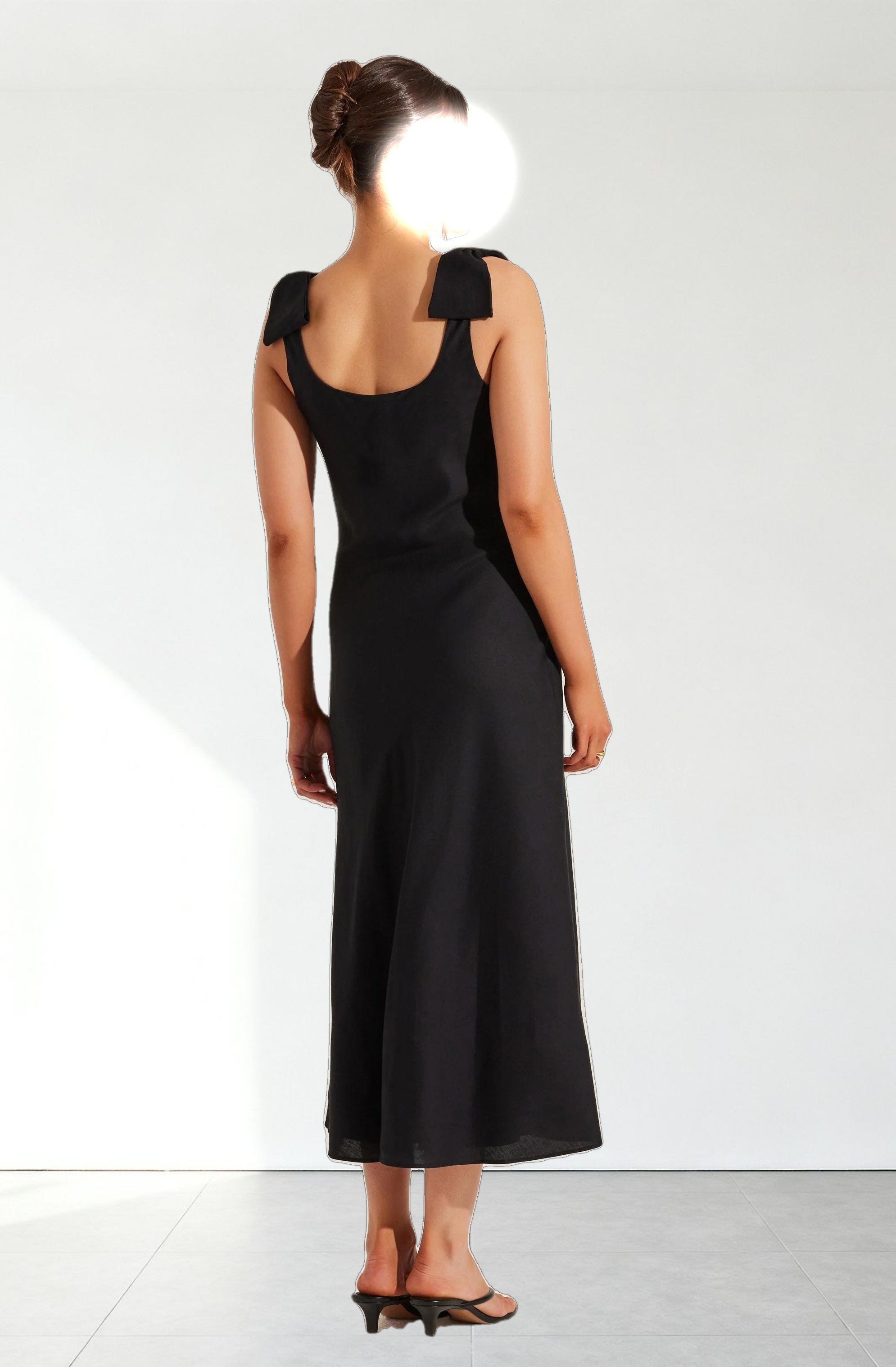 Kateleya Bow Detail Midi Dress