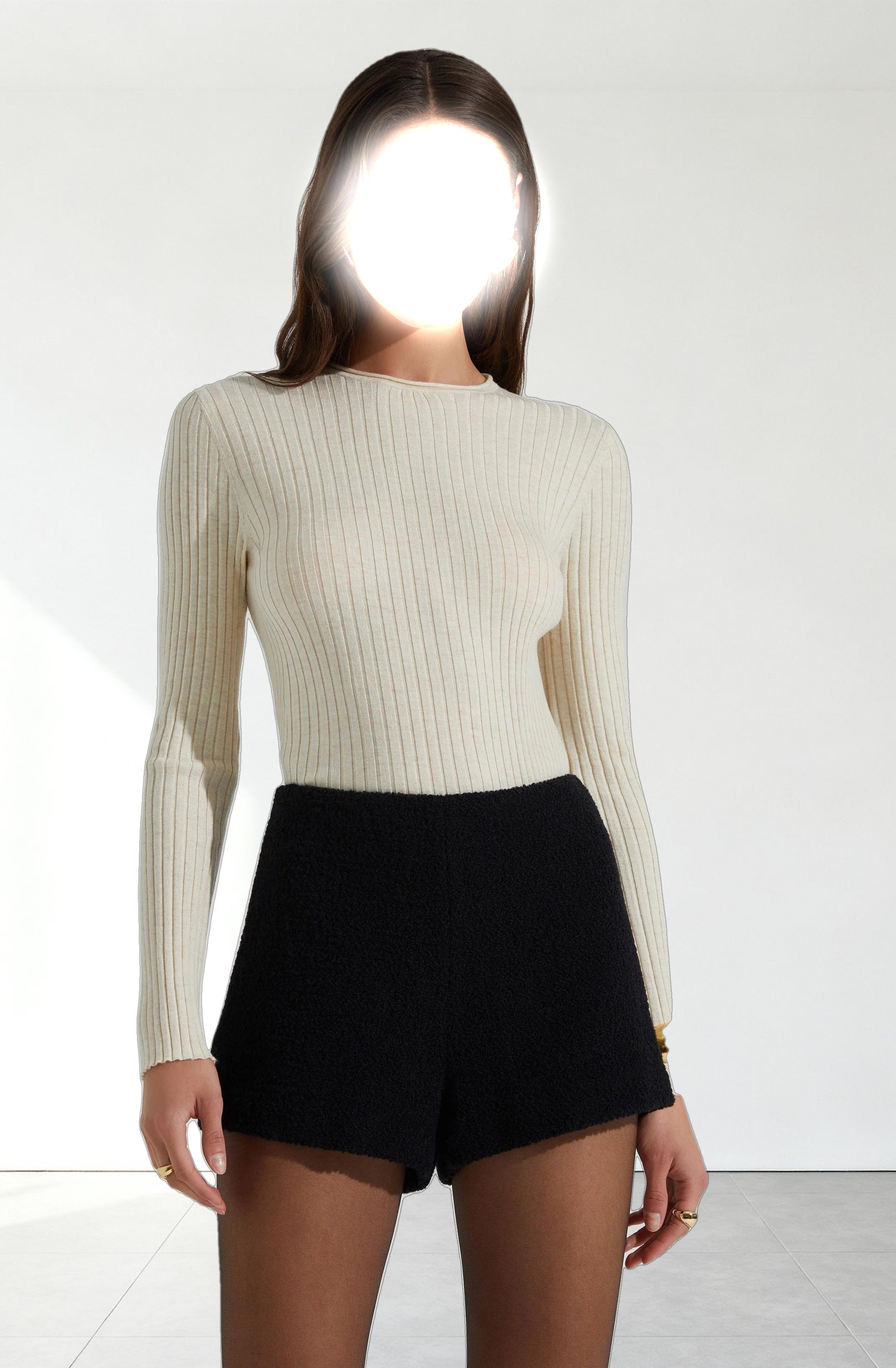 Reece Ribbed Long Sleeve Sweater