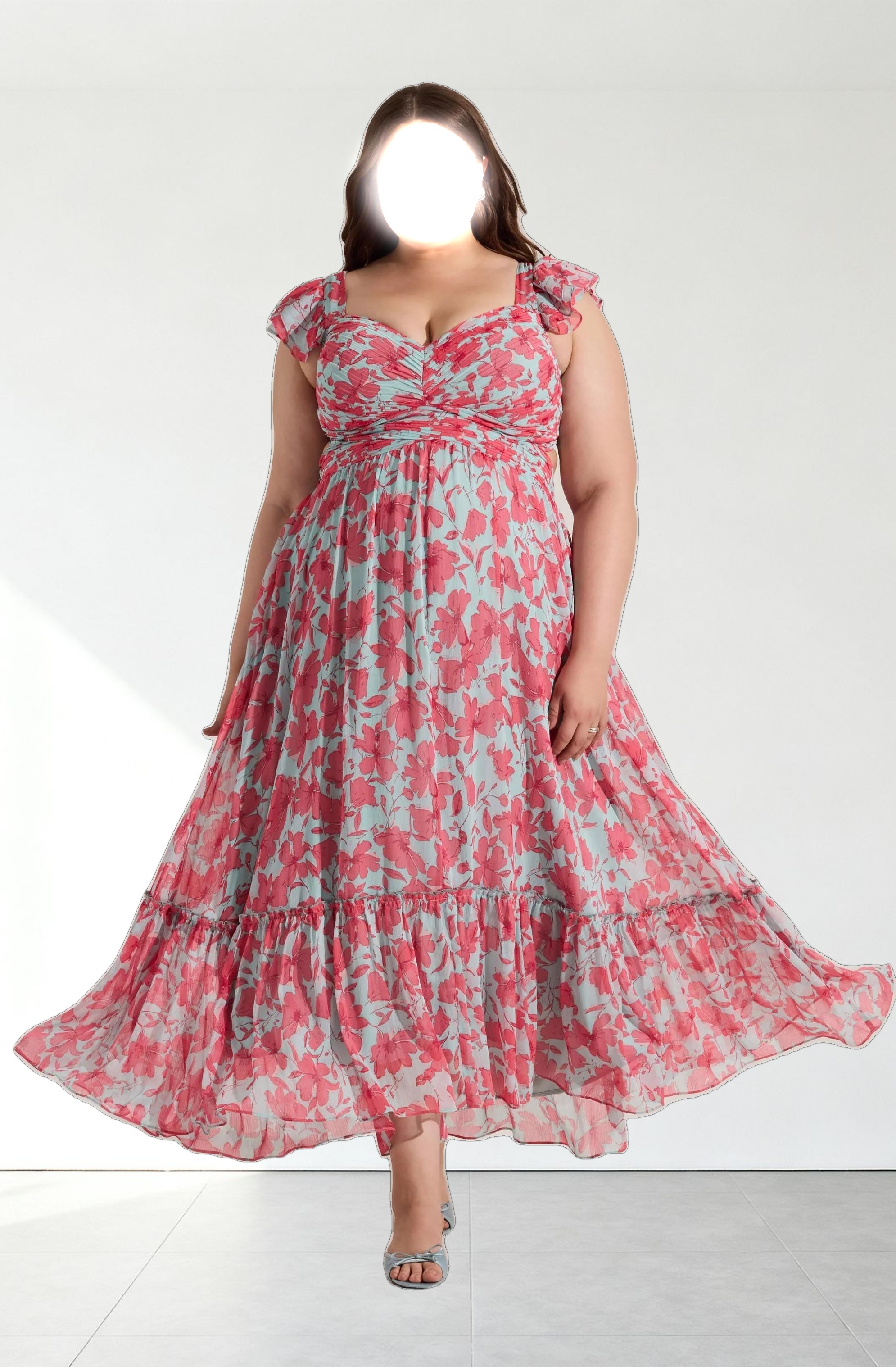 Primrose Floral Strappy Back Maxi Dress