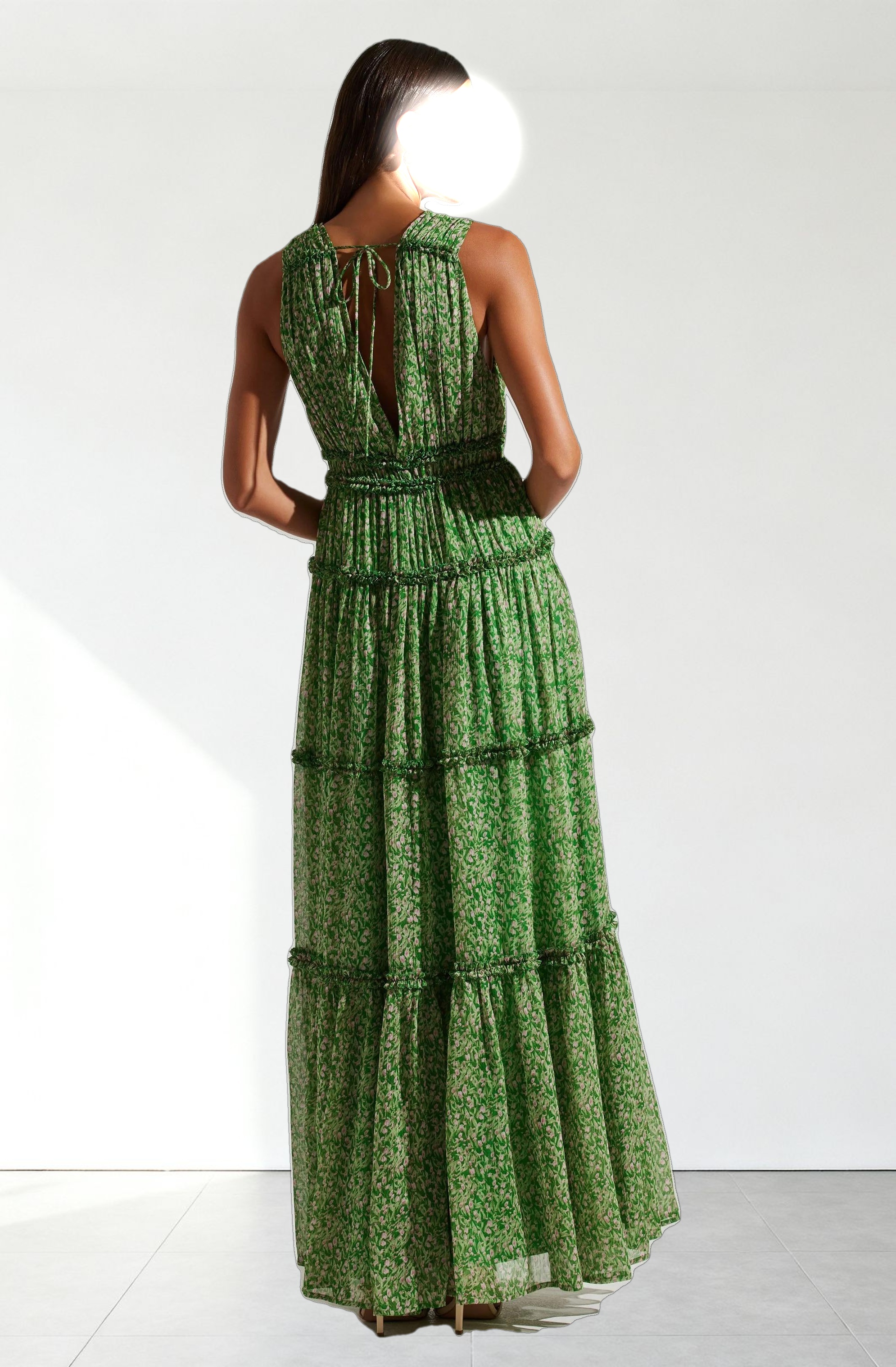 Edessa Tiered Ruffle Maxi Dress
