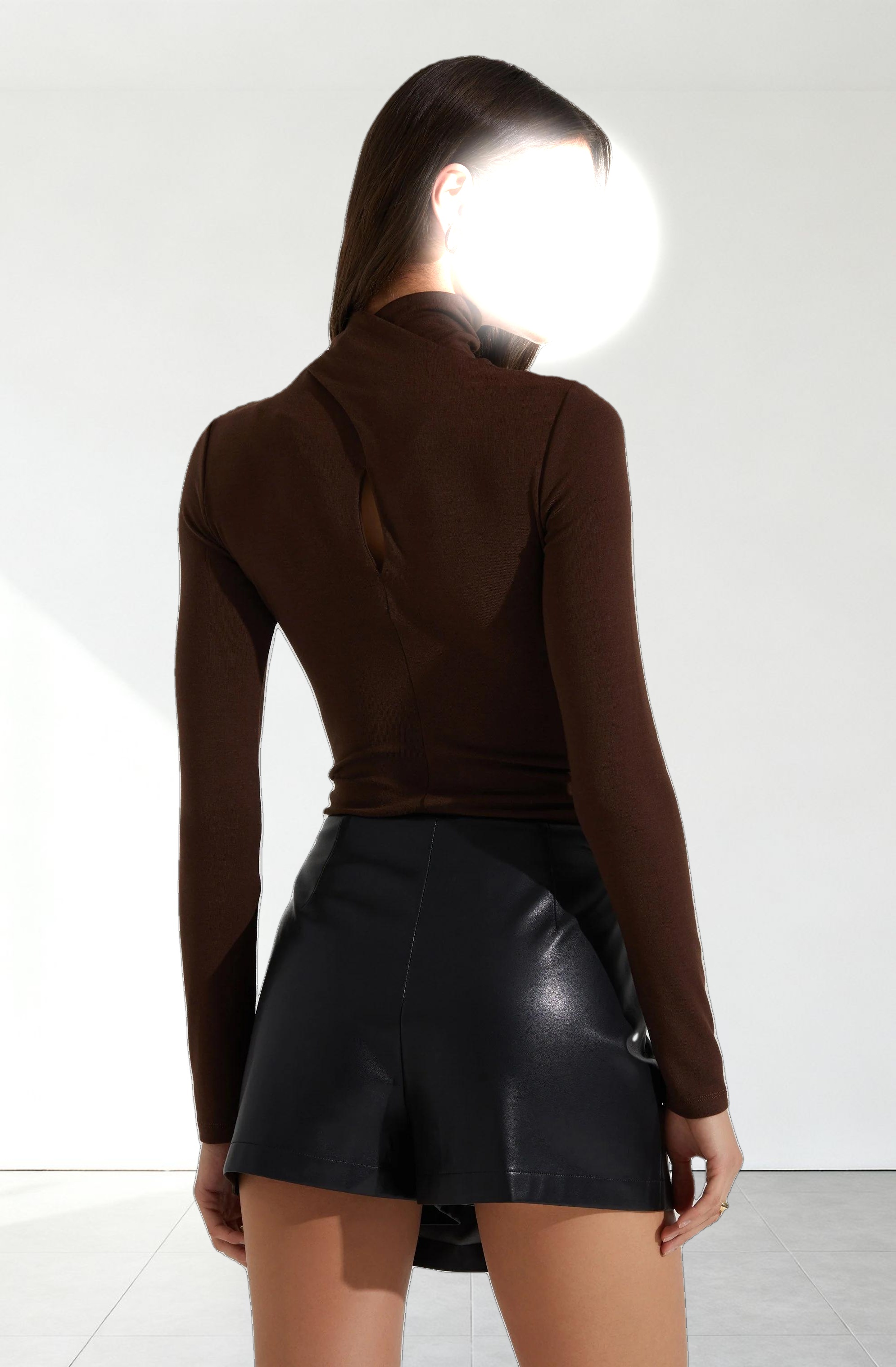 Neriah Faux Leather Skort