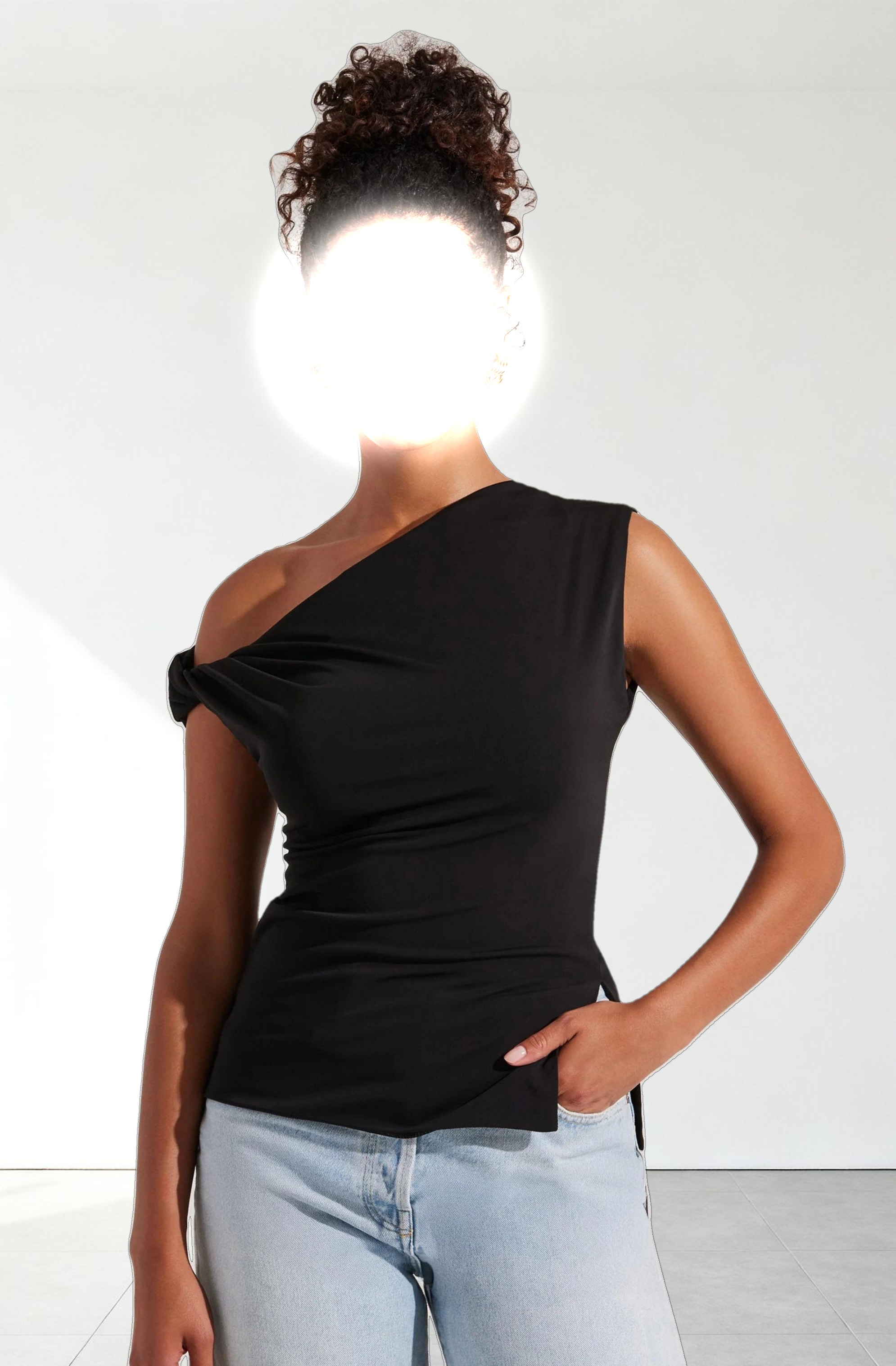 Aphra Twisted Off Shoulder Top