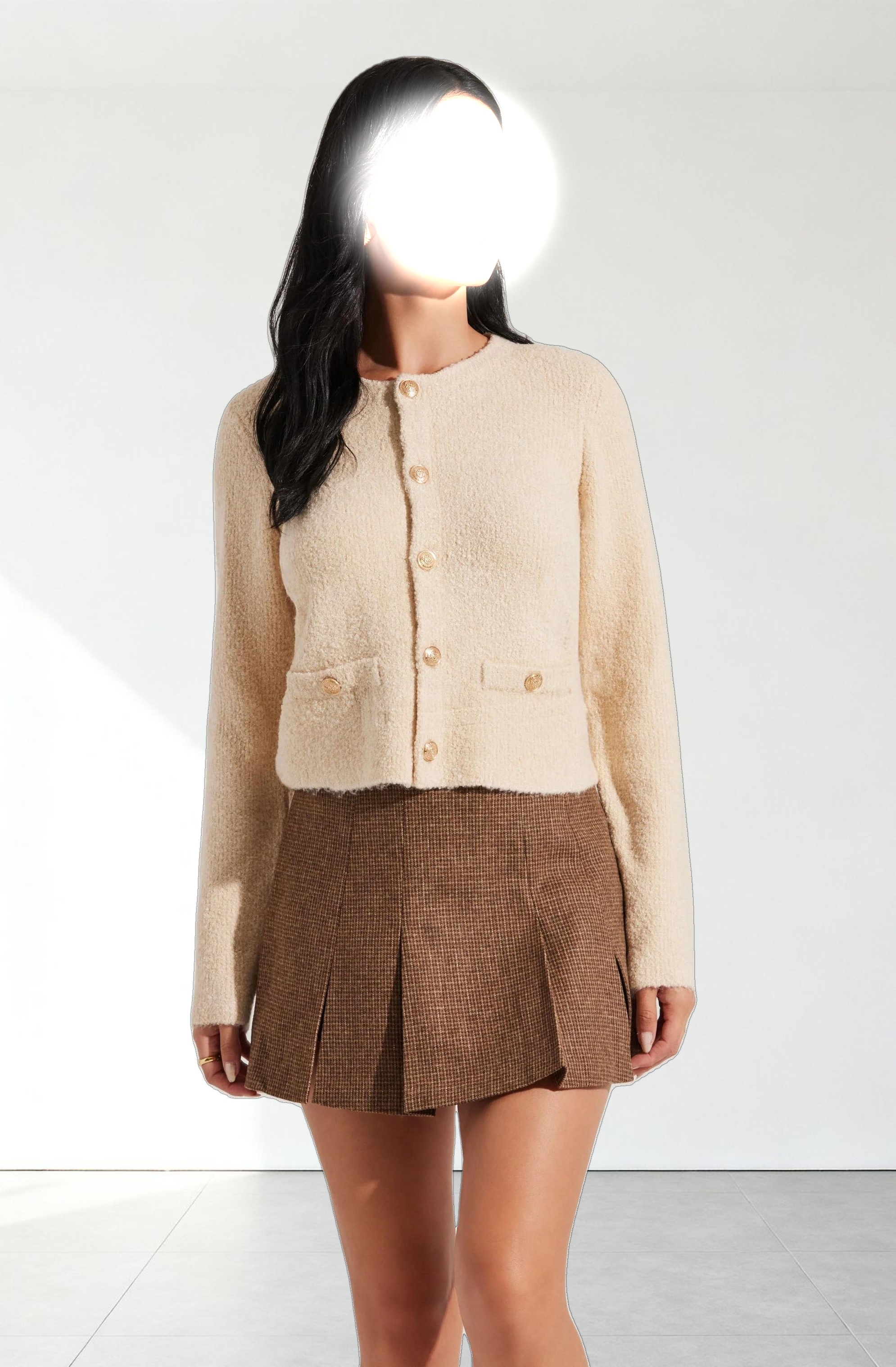 Teddy Cardigan Sweater