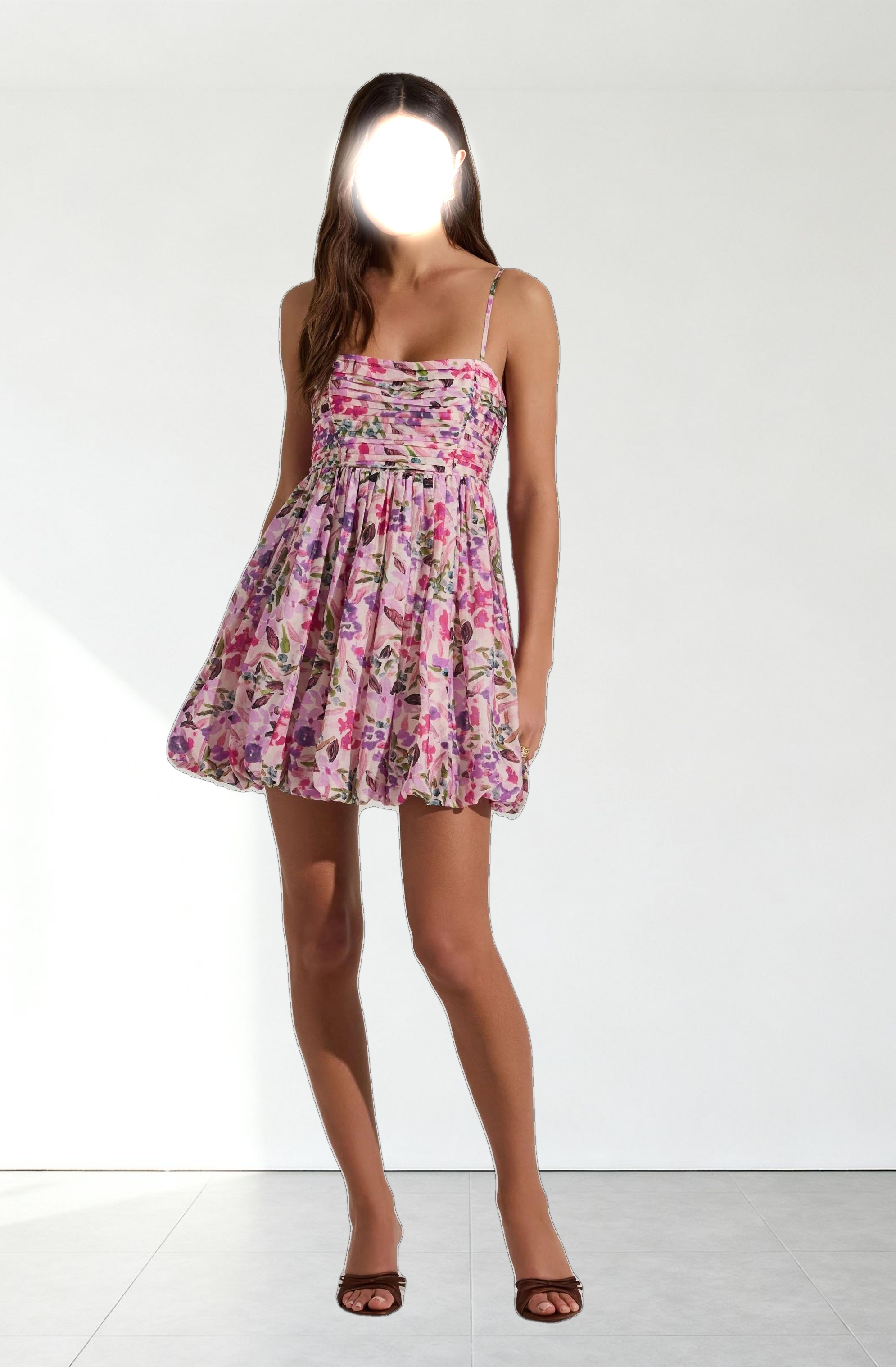 Bubble Floral Mini Dress
