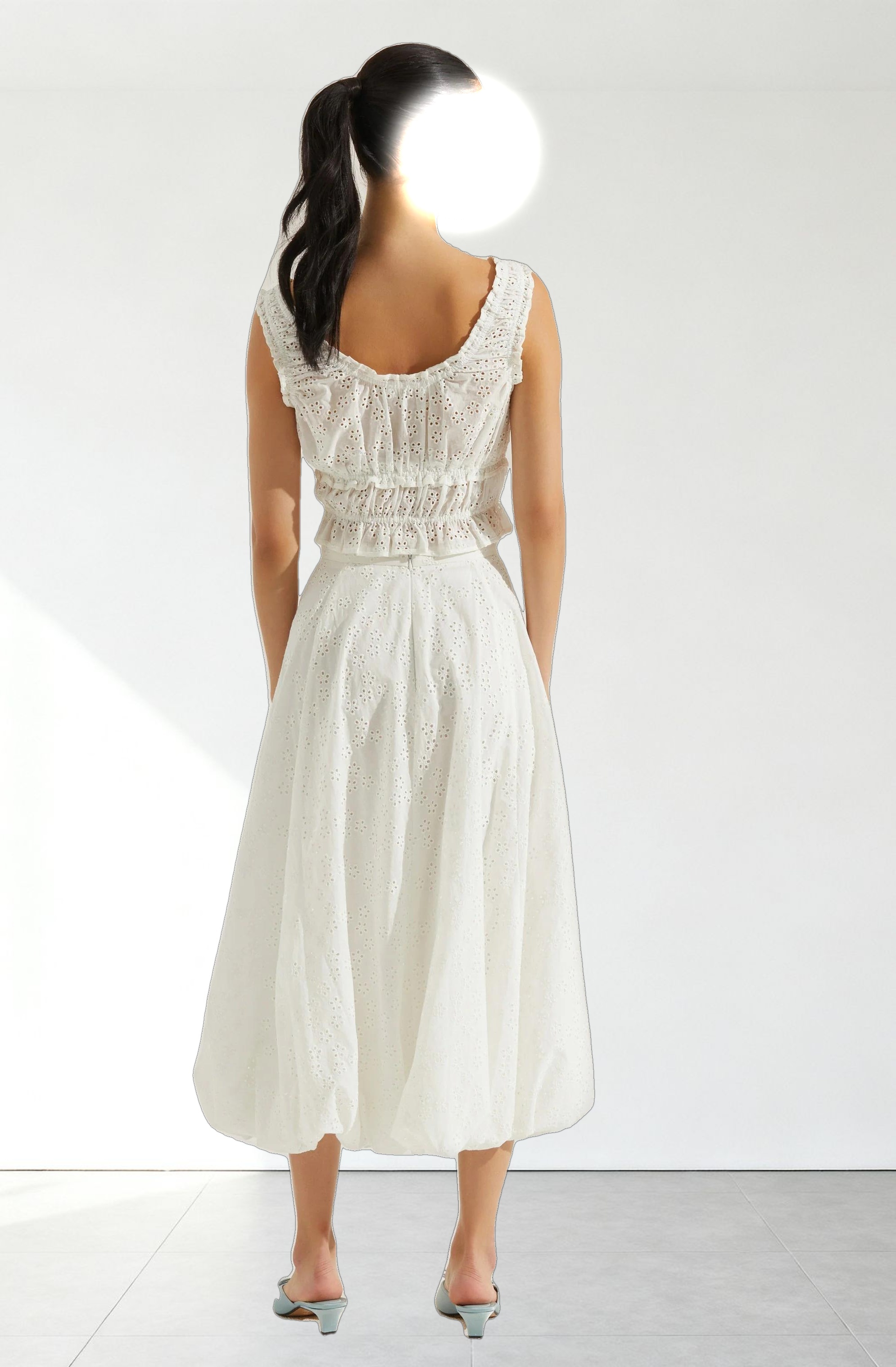 Kissel Tiered Eyelet Top