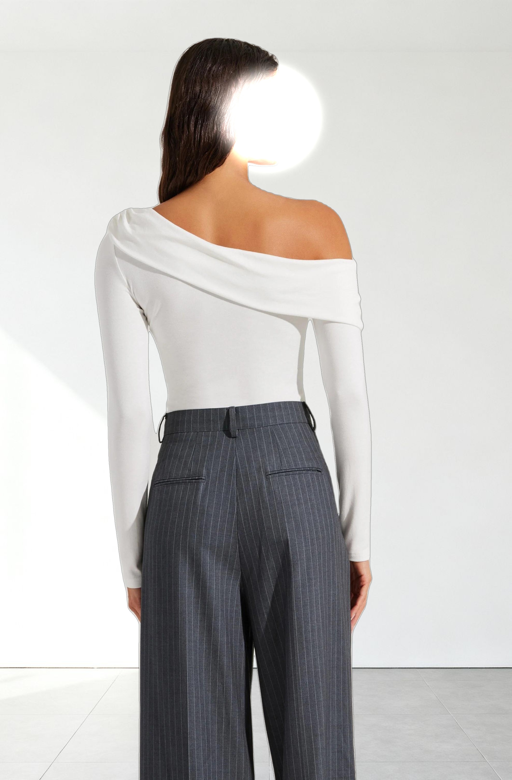 Draped Off Shoulder Top