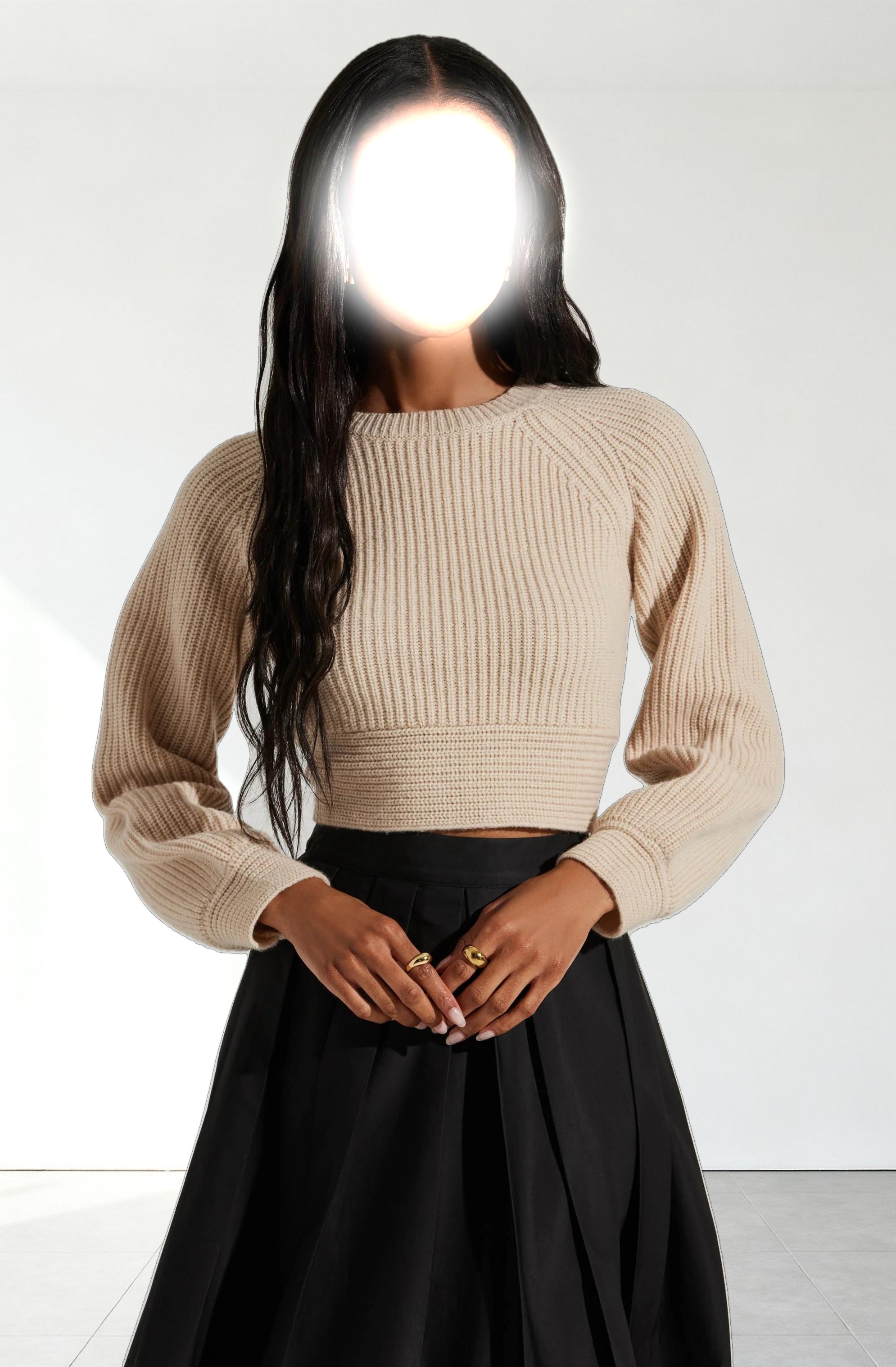 Eila Contrast Bow Back Sweater