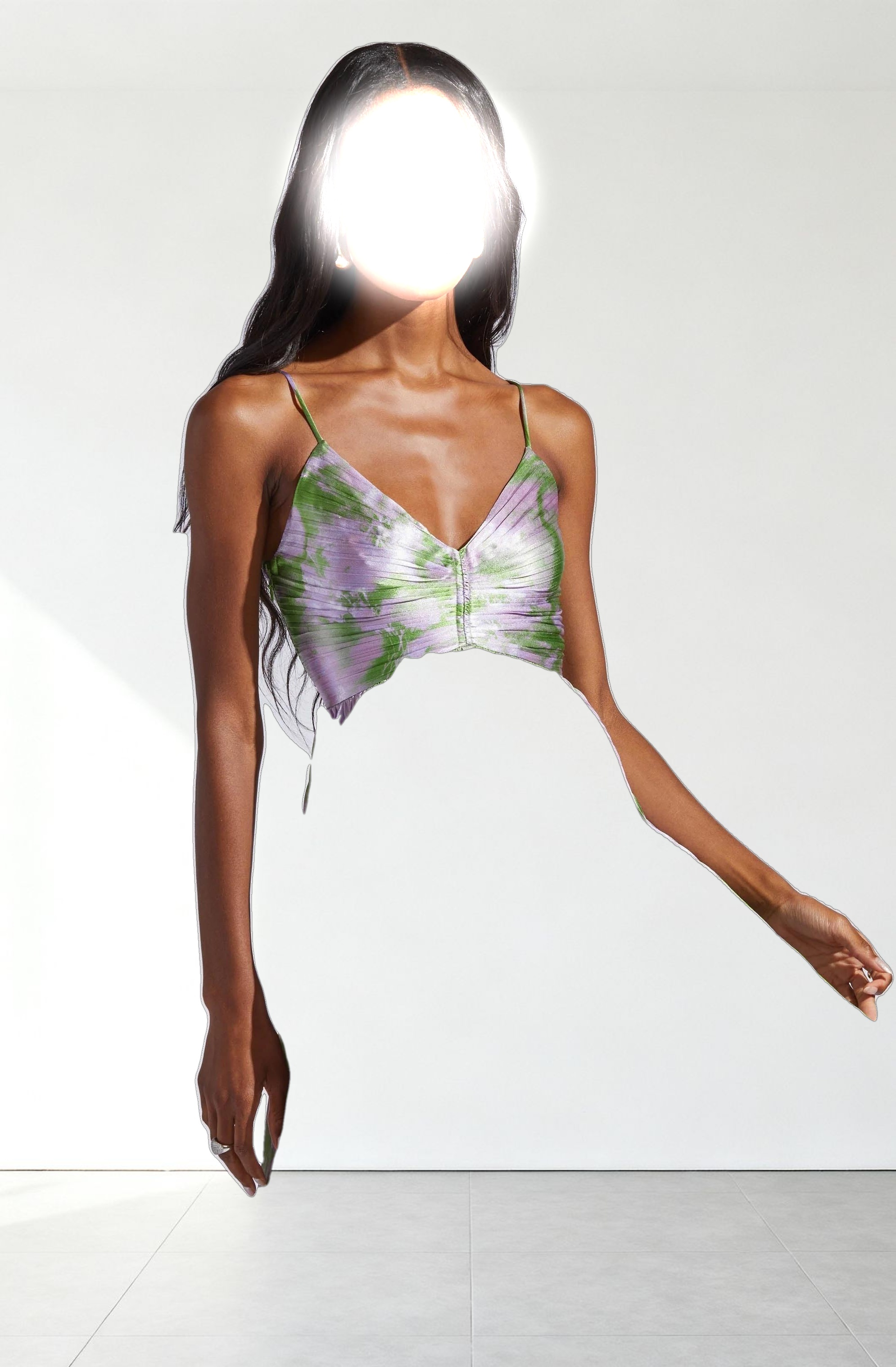 Maeve Printed Pleated Midi Dress