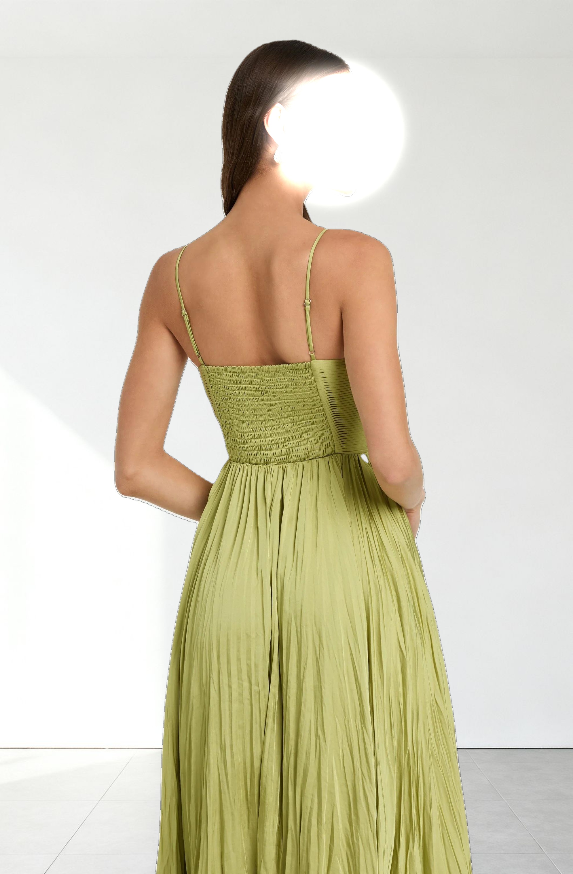 Maeve Pleated Midi Dress