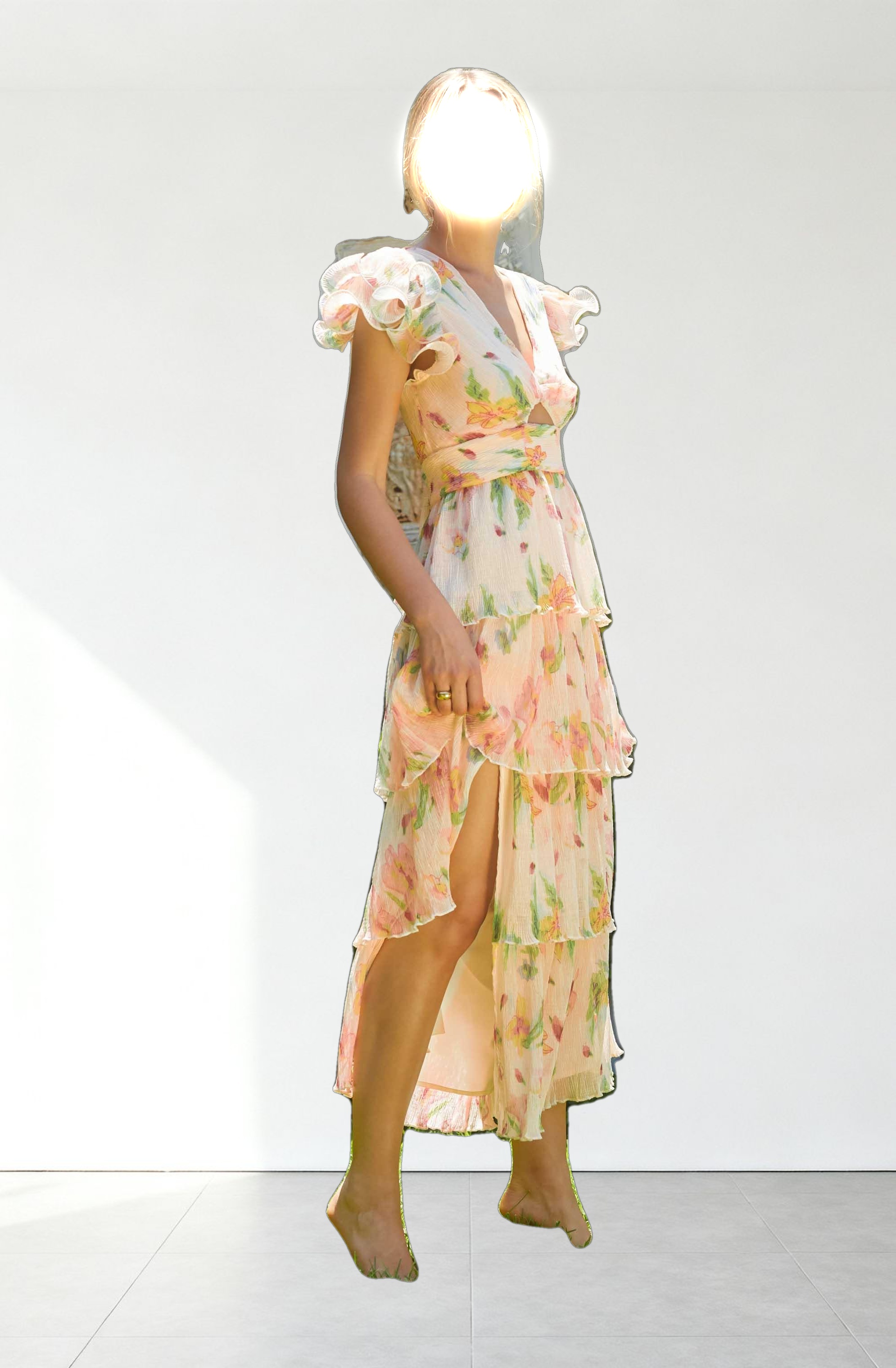 Emporia Floral Tiered Maxi Dress