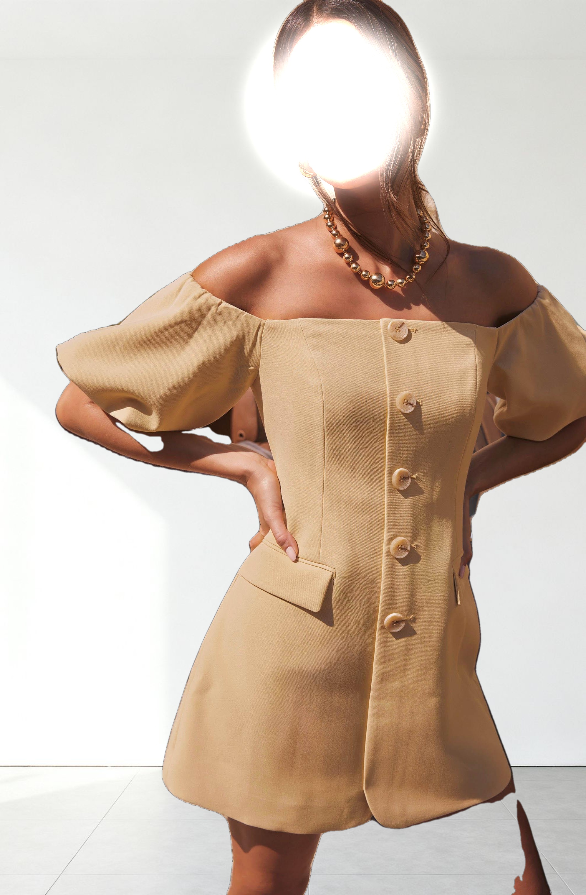 Biviana Off Shoulder Mini Dress