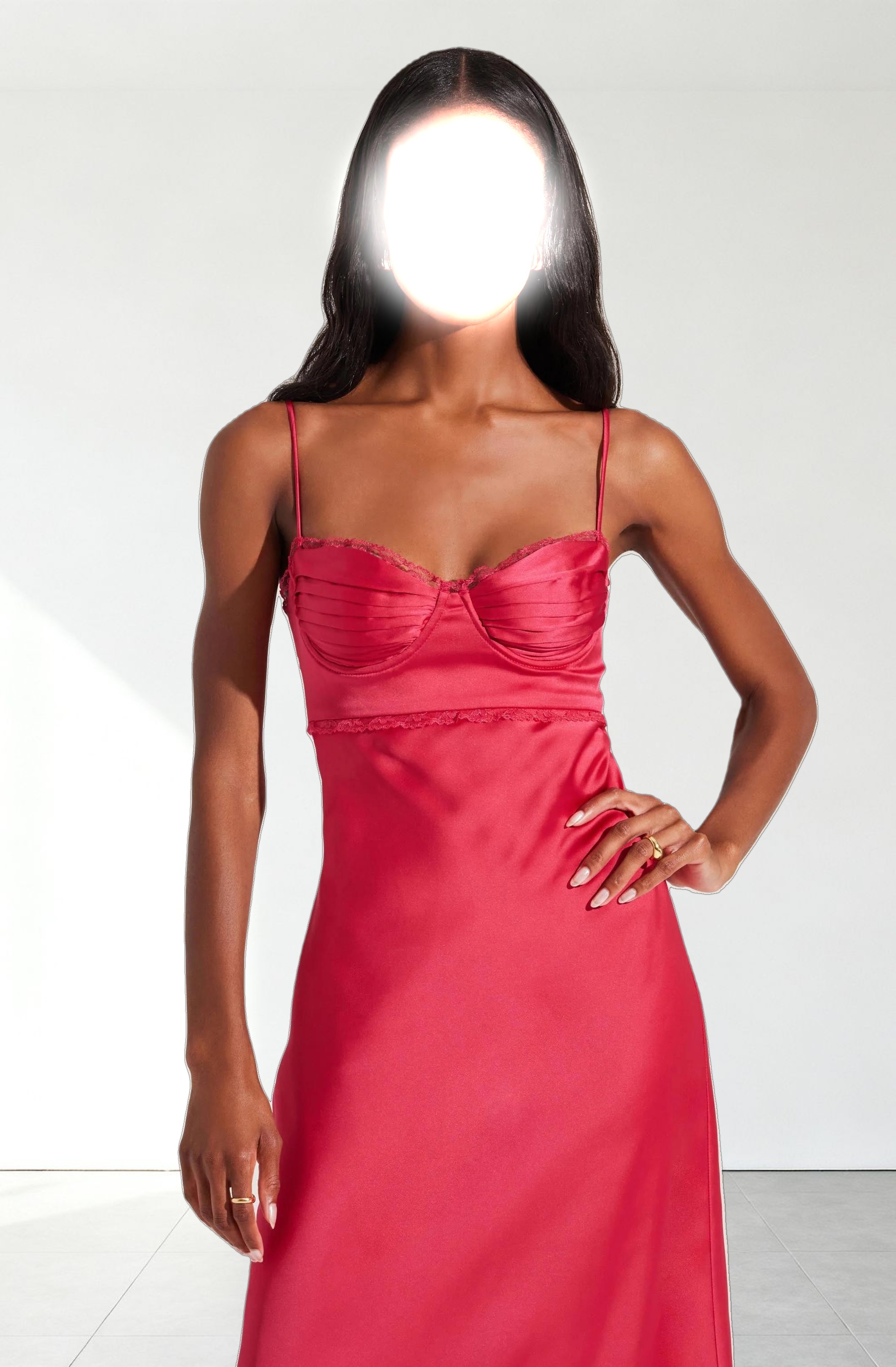 Florianne Satin Maxi Dress