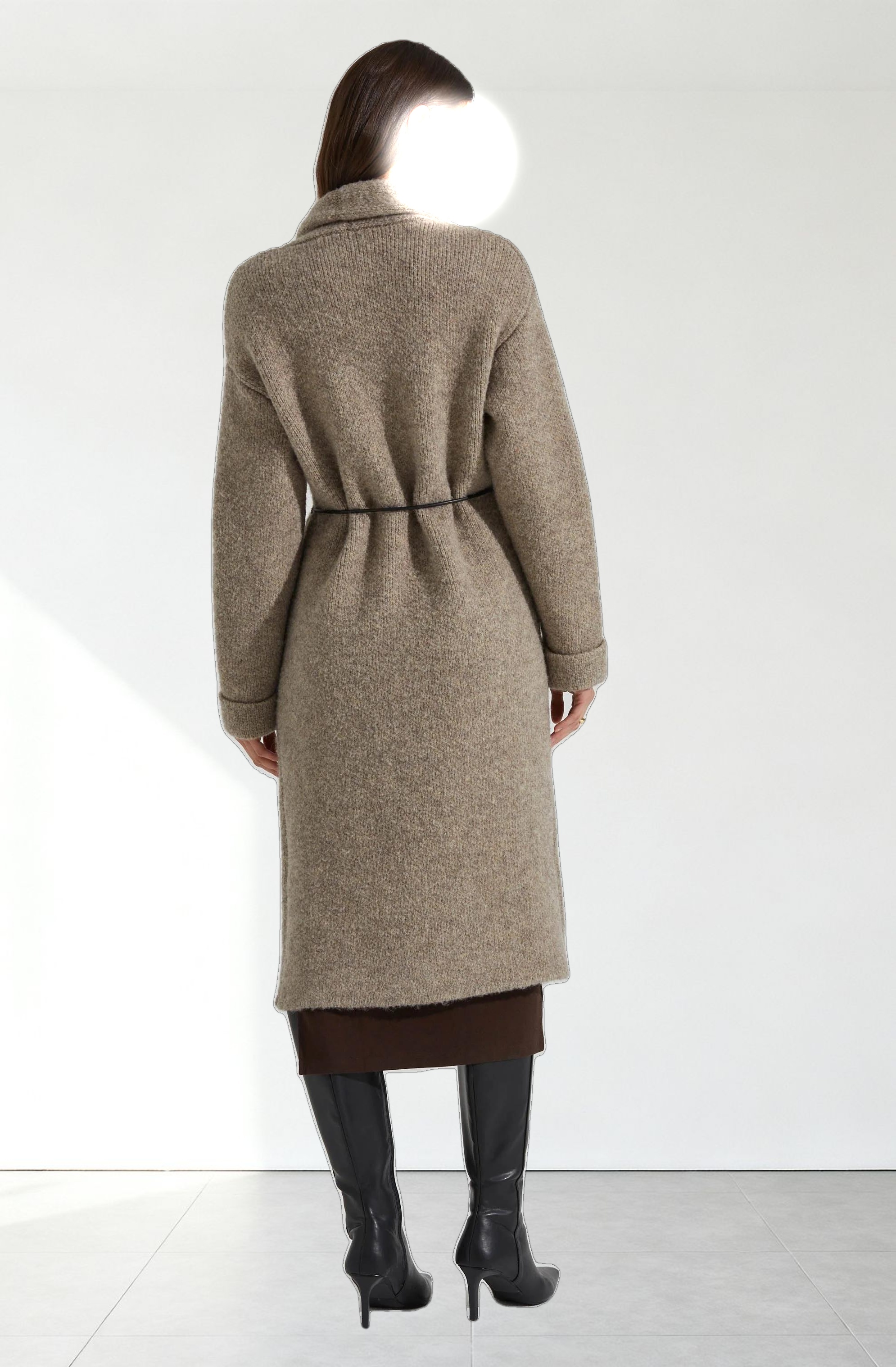 Noor Belted Maxi Cardigan