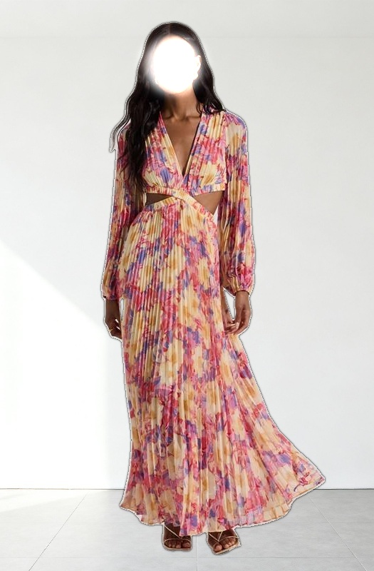 Revery Floral Long Sleeve Maxi Dress