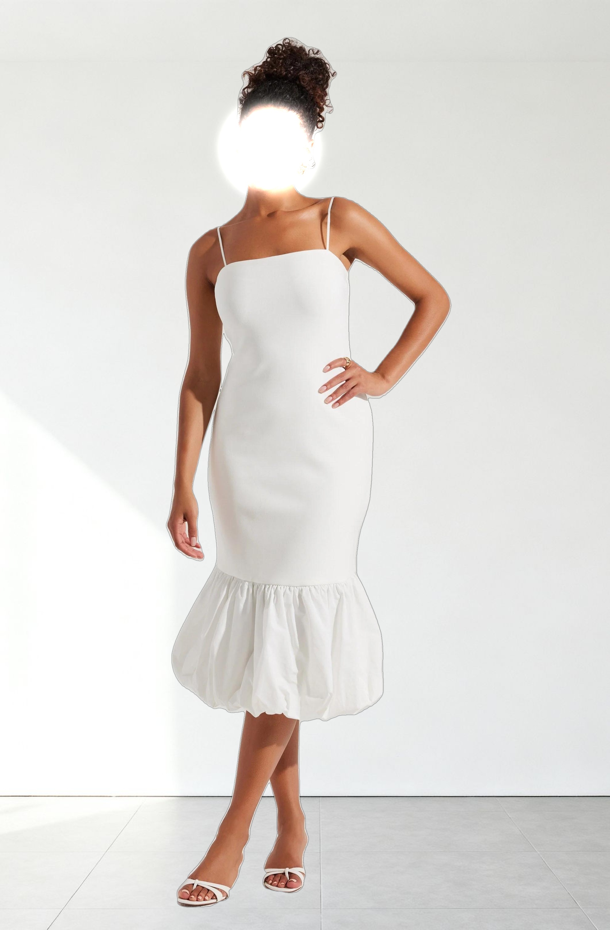 Brittnea Bodycon Bubble Hem Dress