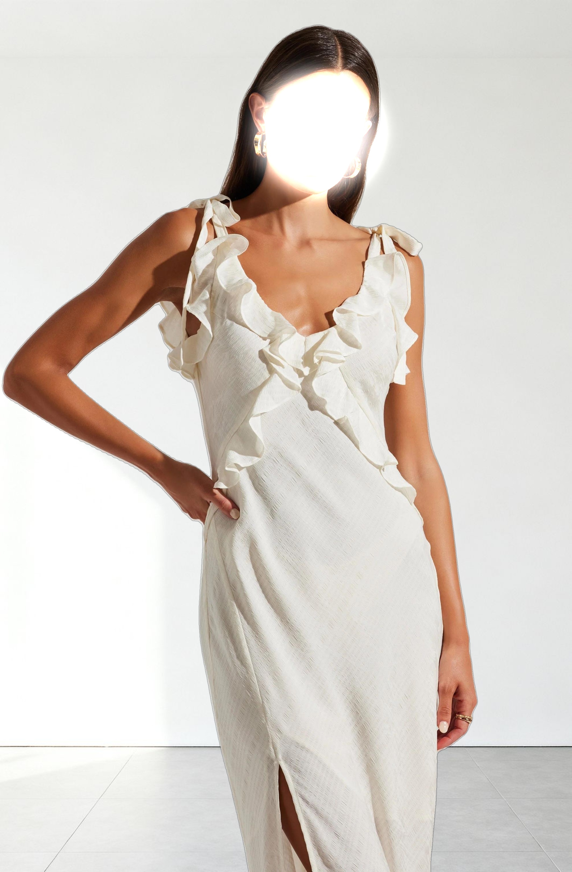 Sorbae Ruffle Maxi Dress