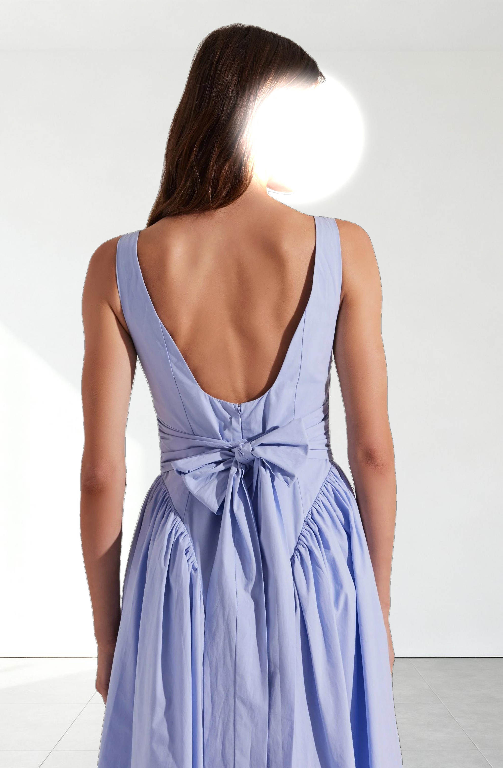 Vinya Poplin Drop Waist Dress