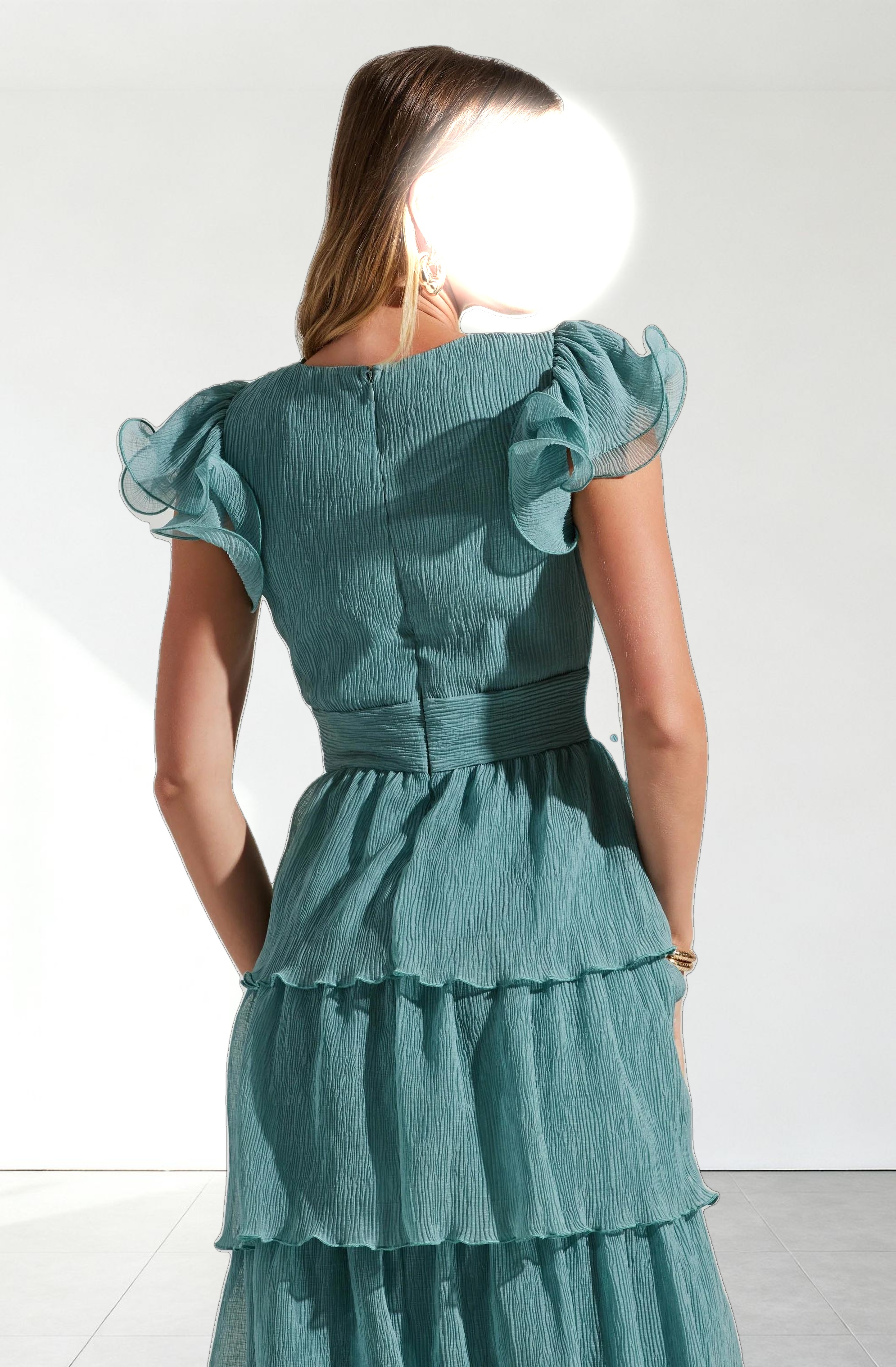 Emporia Tiered Tulle Midi Dress