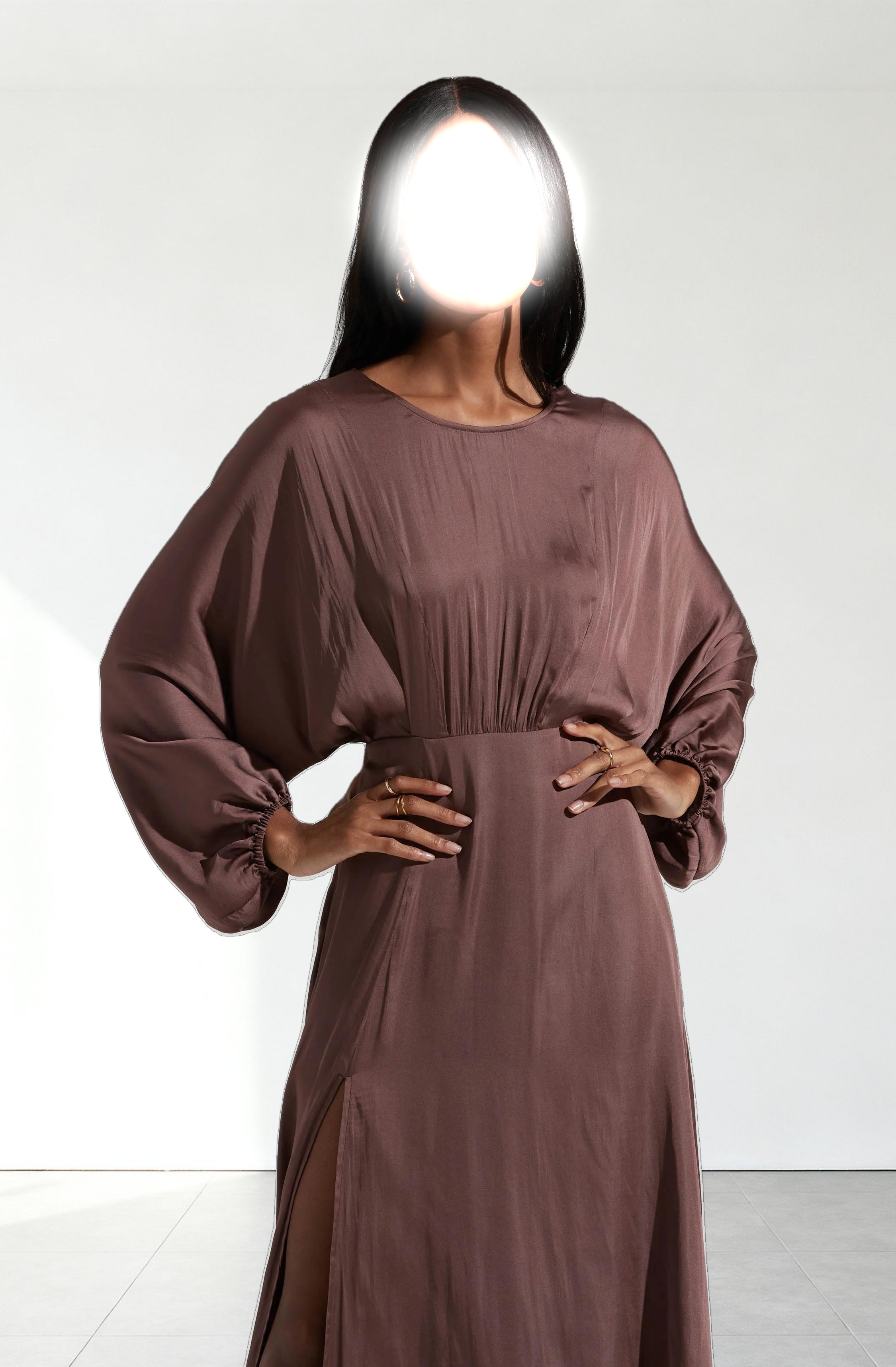 Marin Dolman Sleeve Midi Dress