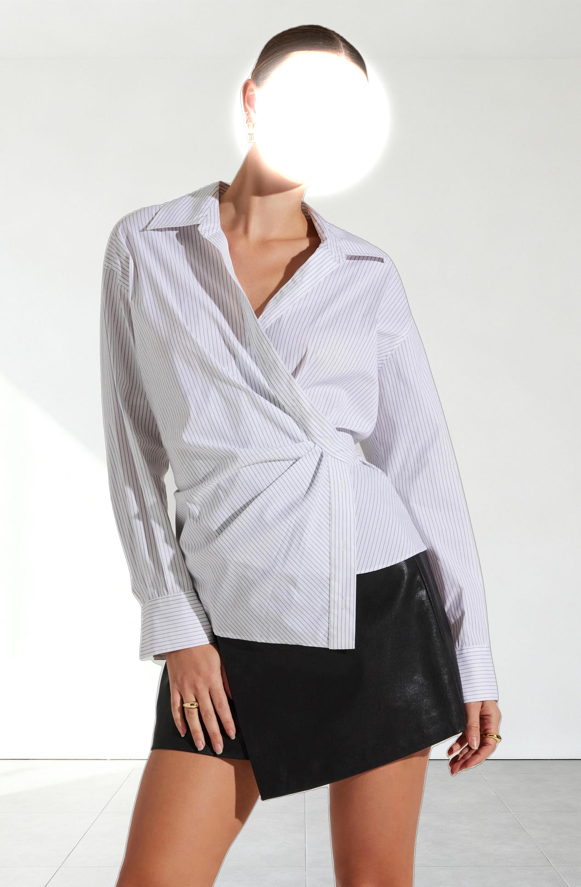 Flykra Asymmetrical Wrap Shirt
