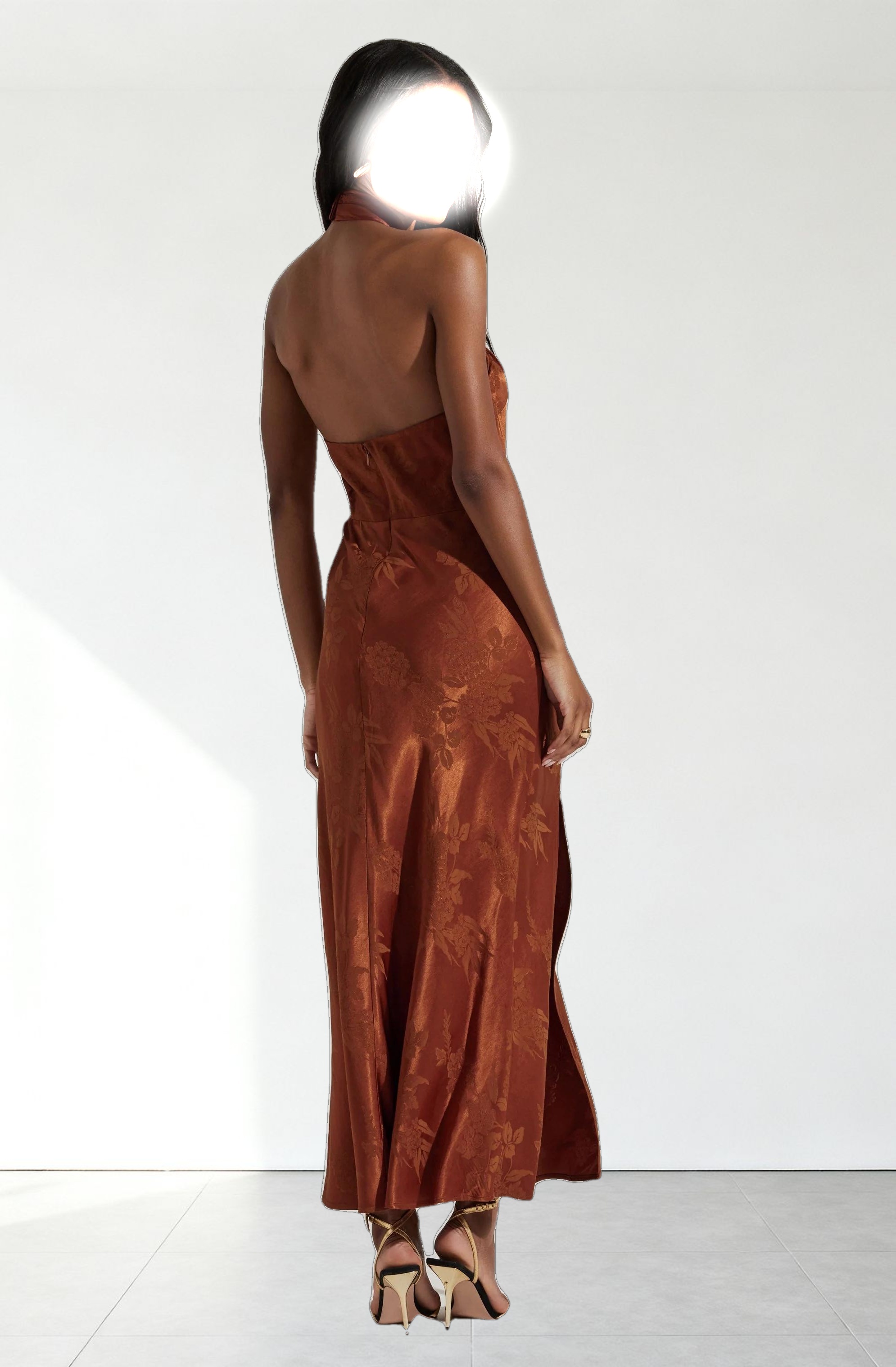 Marissa Halter Neck Midi Dress