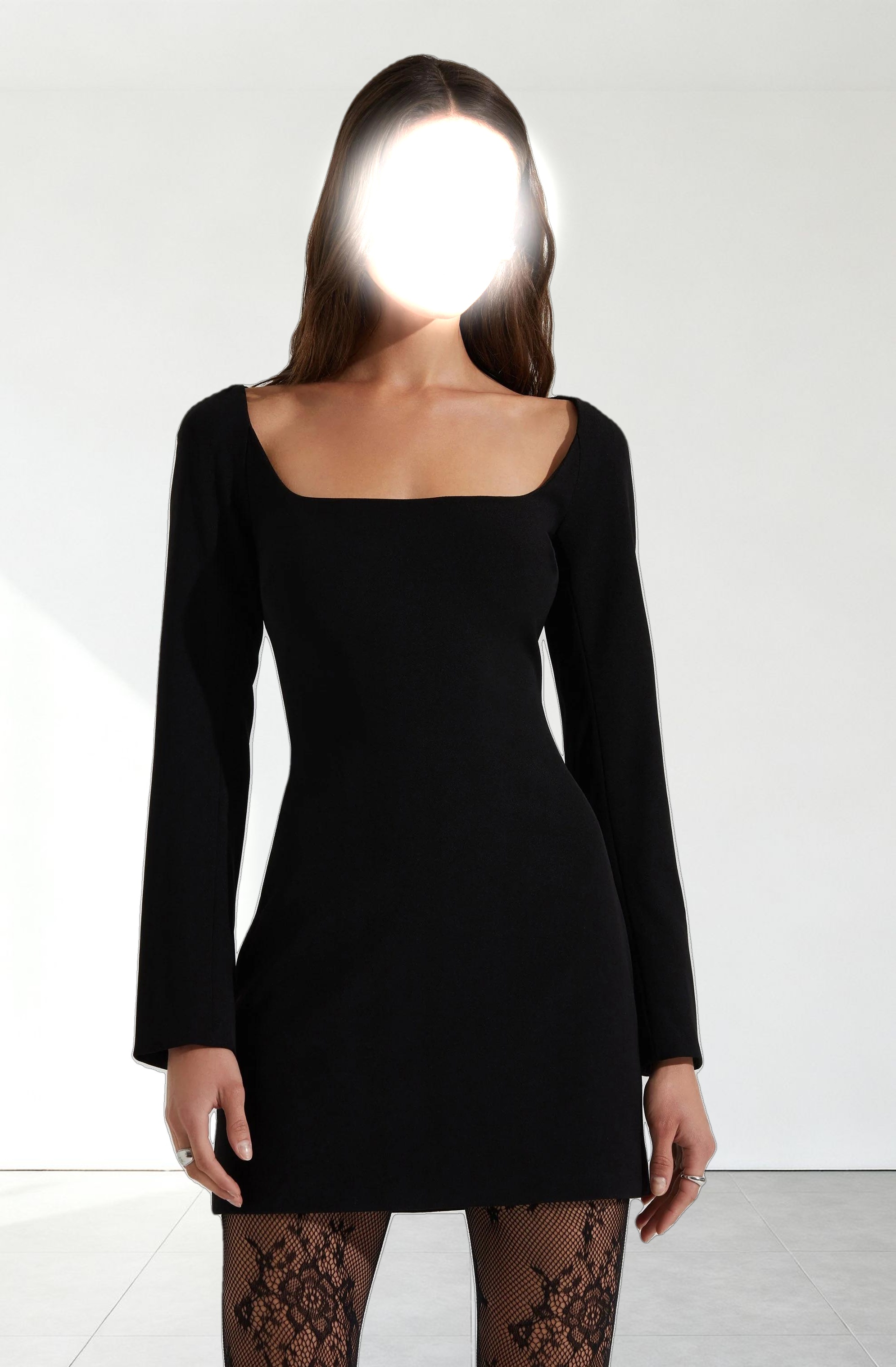 Calanthe Square Neck Mini Dress