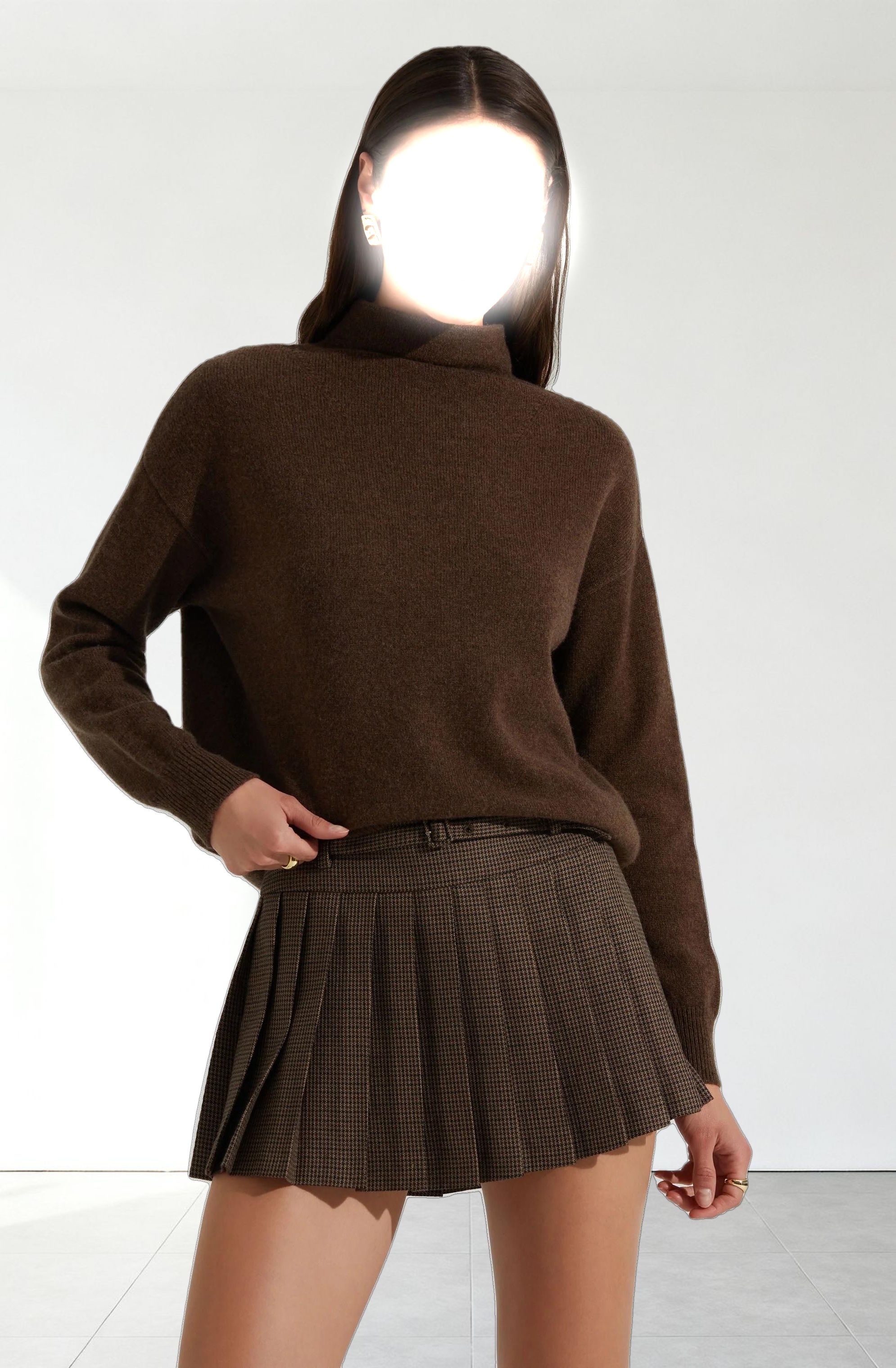 Hina Plaid Pleated Skort