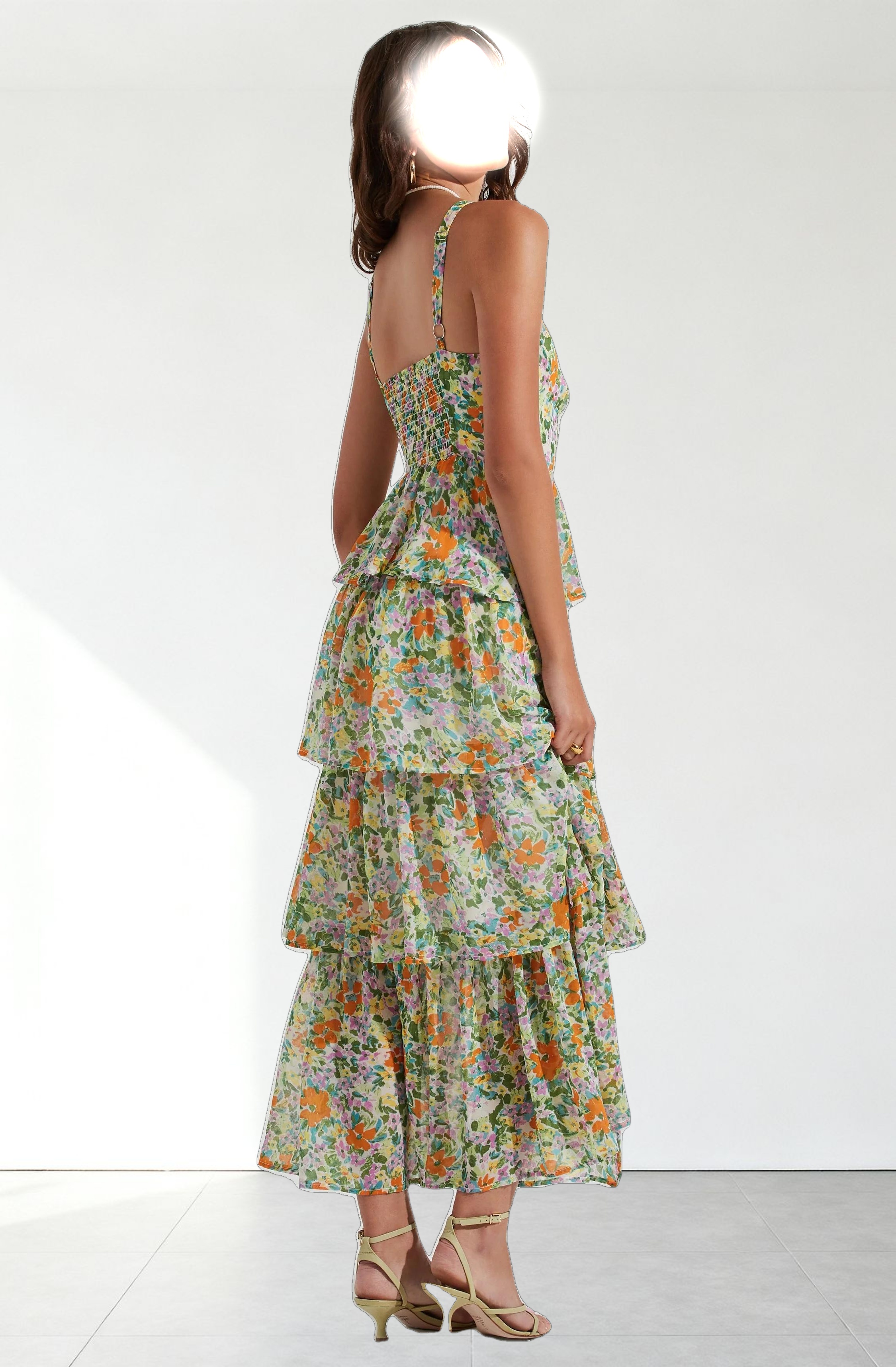 Midsummer Floral Tiered Maxi Dress