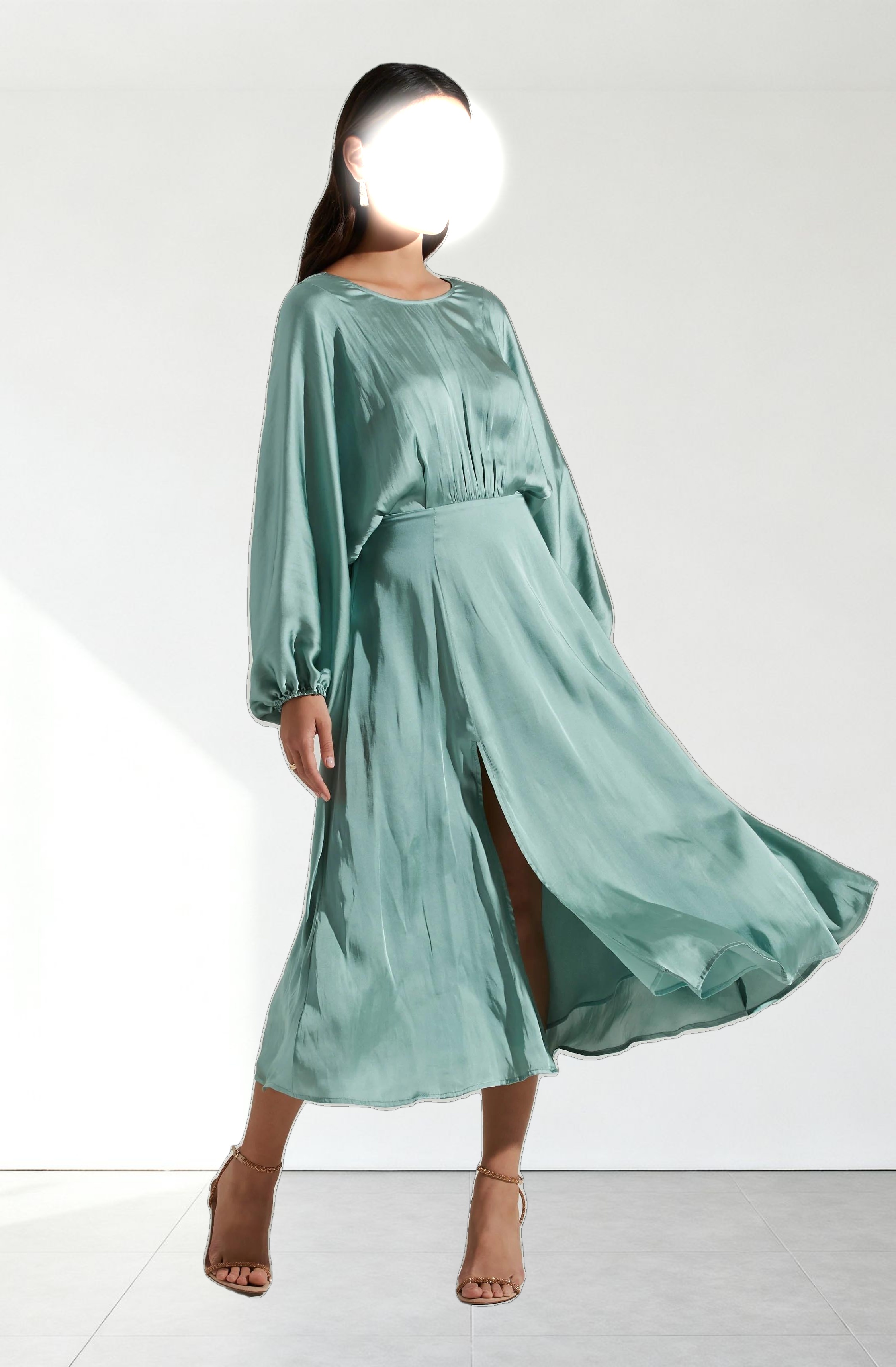 Marin Dolman Sleeve Midi Dress