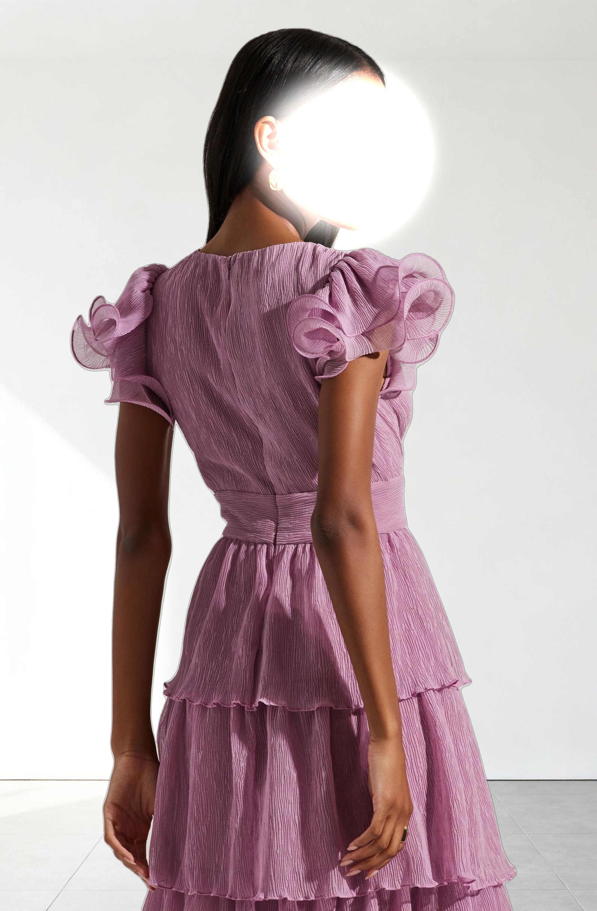 Emporia Tiered Tulle Midi Dress