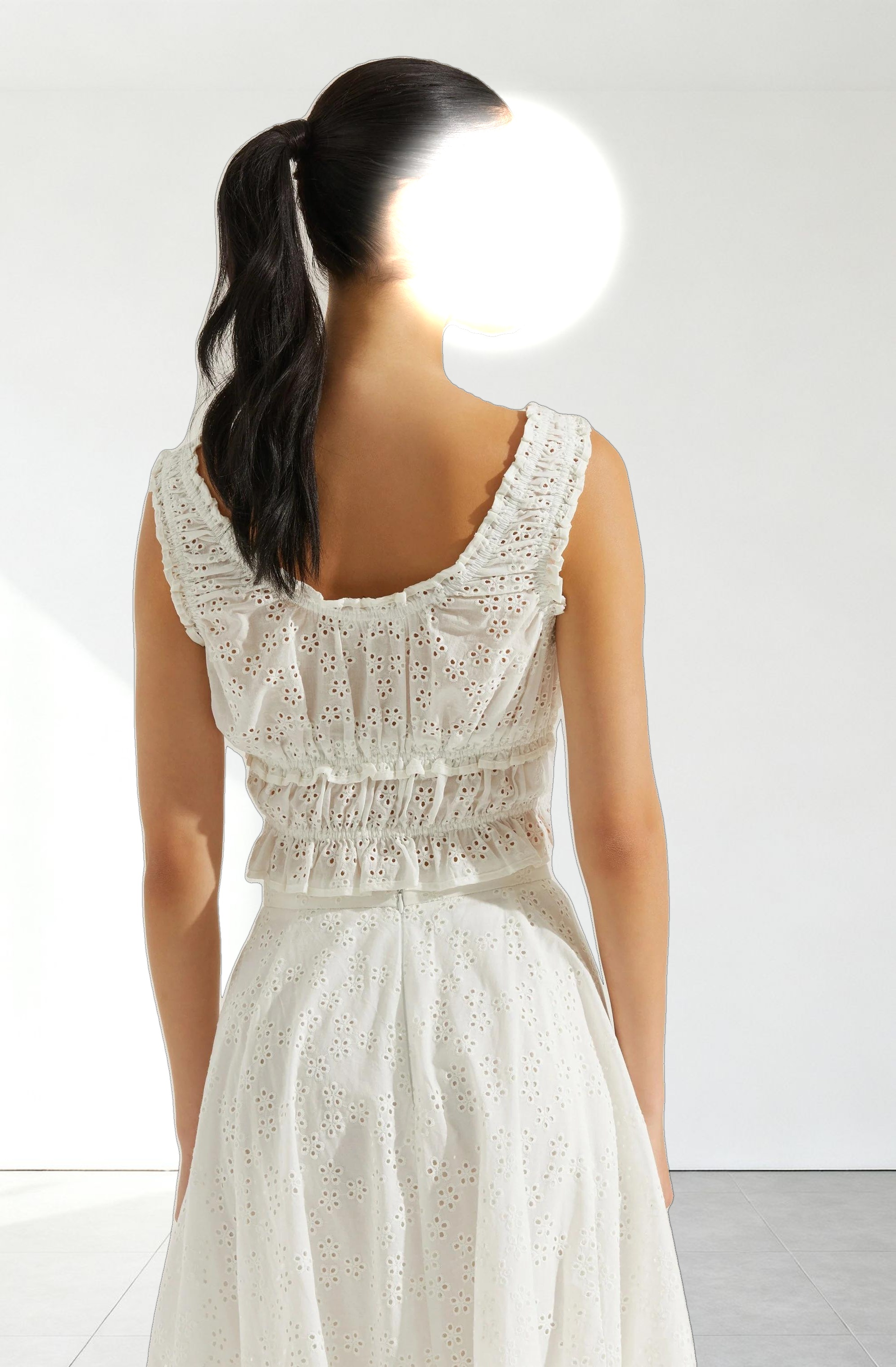Kissel Tiered Eyelet Top